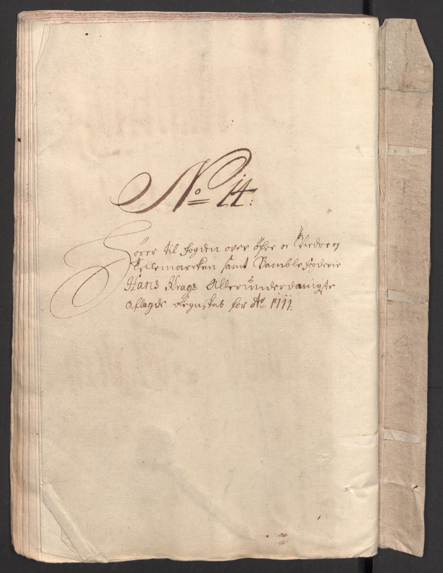 Rentekammeret inntil 1814, Reviderte regnskaper, Fogderegnskap, AV/RA-EA-4092/R36/L2121: Fogderegnskap Øvre og Nedre Telemark og Bamble, 1711, p. 504