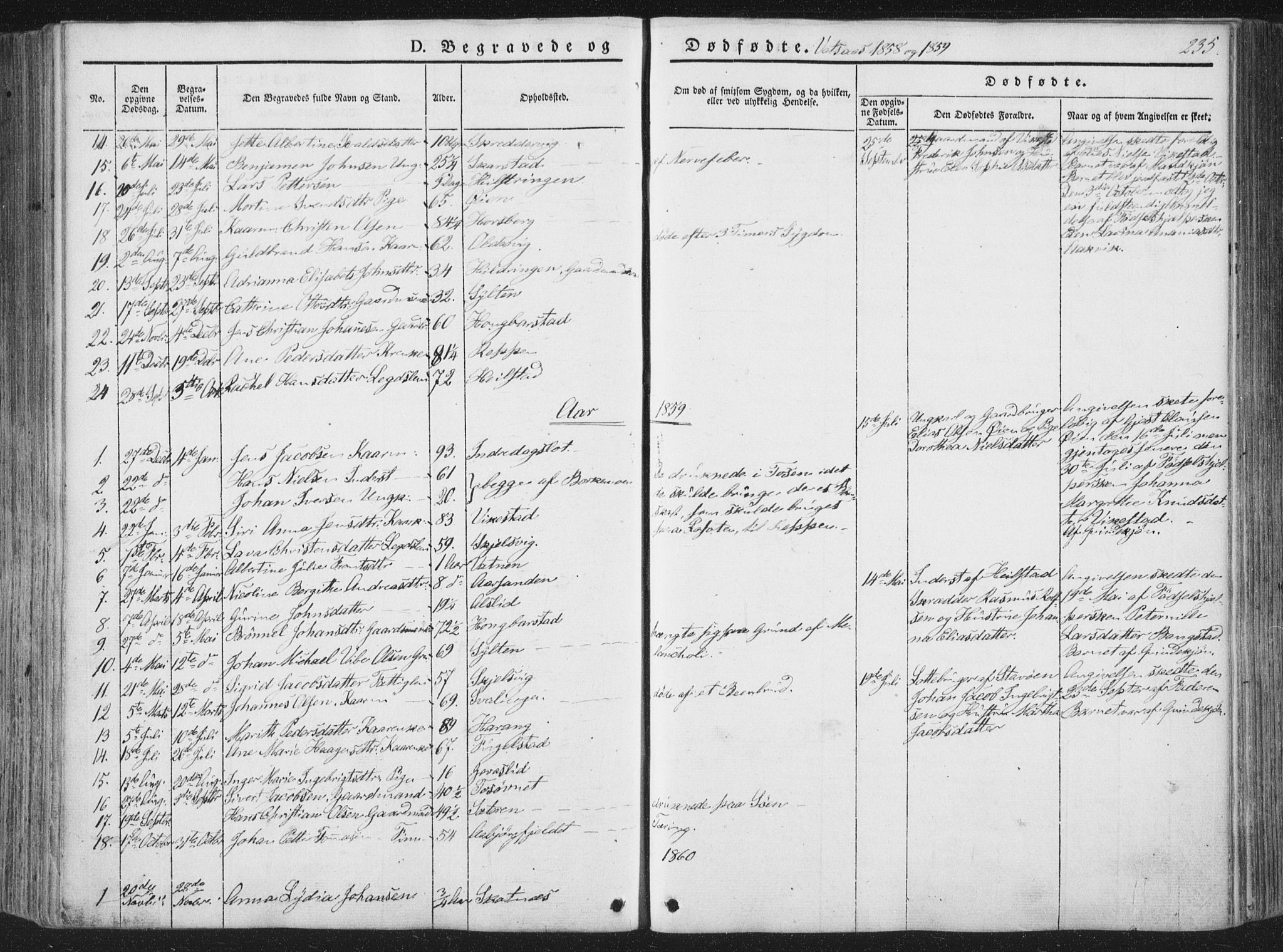 Ministerialprotokoller, klokkerbøker og fødselsregistre - Nordland, AV/SAT-A-1459/810/L0144: Parish register (official) no. 810A07 /1, 1841-1862, p. 235