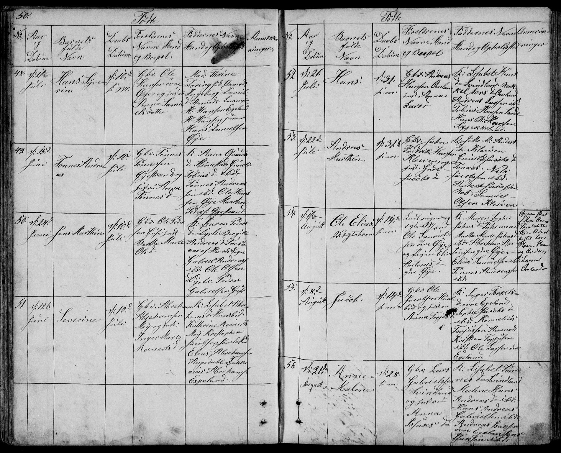 Kvinesdal sokneprestkontor, AV/SAK-1111-0026/F/Fb/Fbb/L0001: Parish register (copy) no. B 1, 1852-1872, p. 50