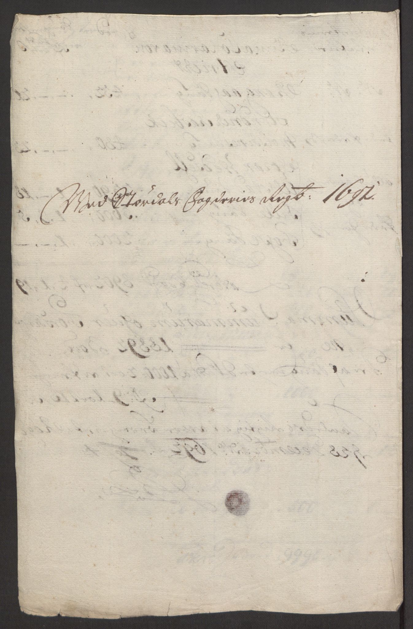 Rentekammeret inntil 1814, Reviderte regnskaper, Fogderegnskap, RA/EA-4092/R62/L4185: Fogderegnskap Stjørdal og Verdal, 1692, p. 86