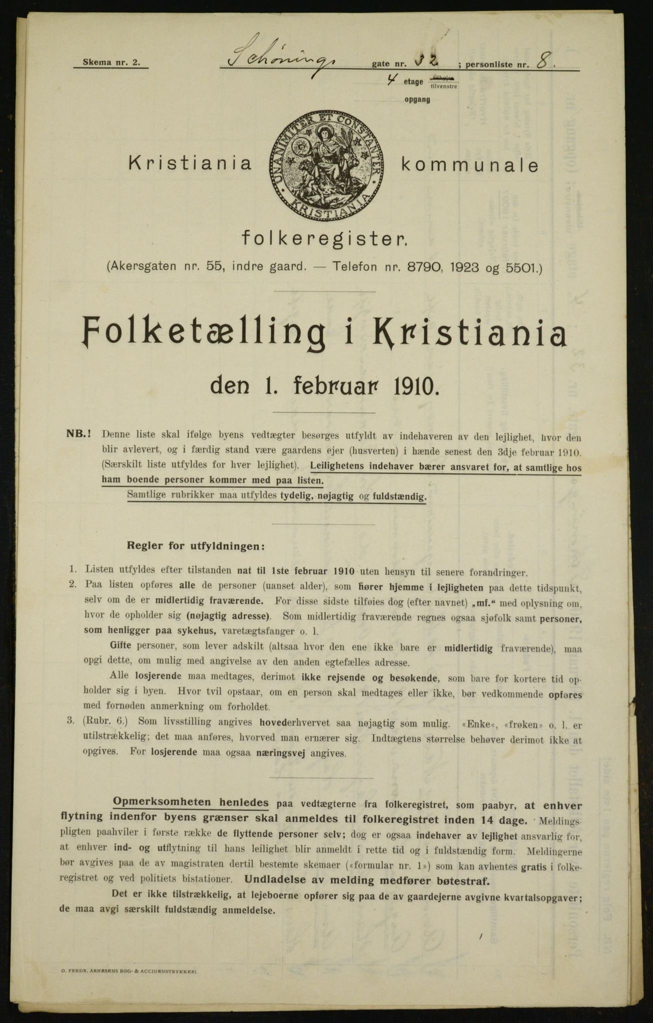 OBA, Municipal Census 1910 for Kristiania, 1910, p. 89528