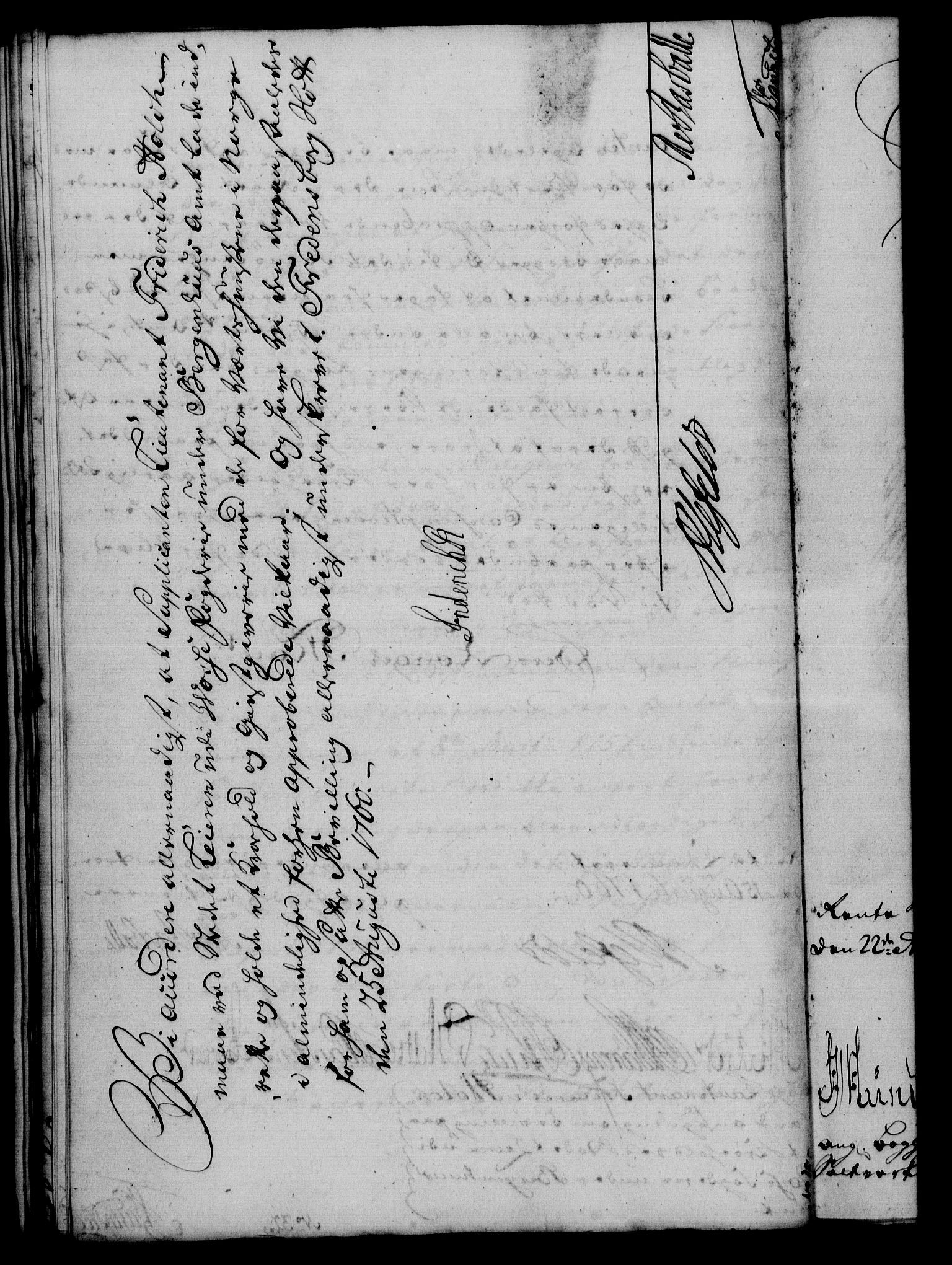 Rentekammeret, Kammerkanselliet, RA/EA-3111/G/Gf/Gfa/L0042: Norsk relasjons- og resolusjonsprotokoll (merket RK 52.42), 1760, p. 364