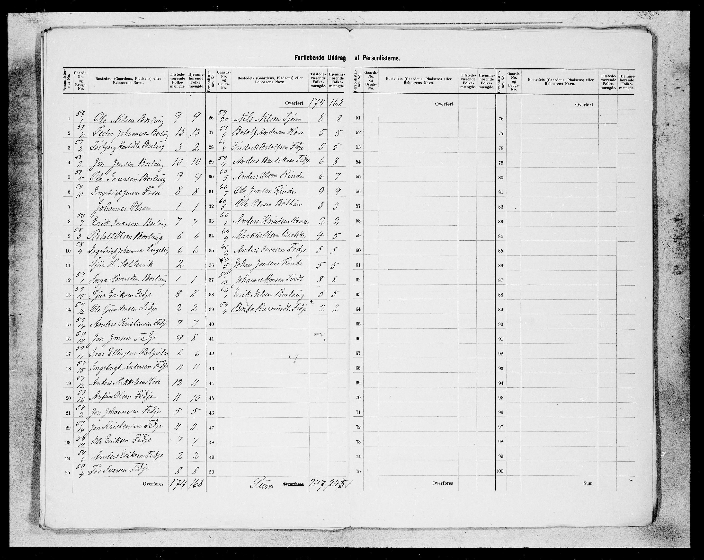 SAB, 1900 census for Leikanger, 1900, p. 26