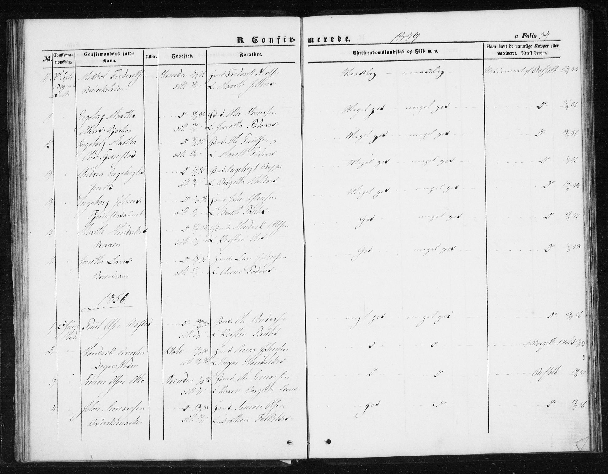 Ministerialprotokoller, klokkerbøker og fødselsregistre - Sør-Trøndelag, SAT/A-1456/608/L0332: Parish register (official) no. 608A01, 1848-1861, p. 34