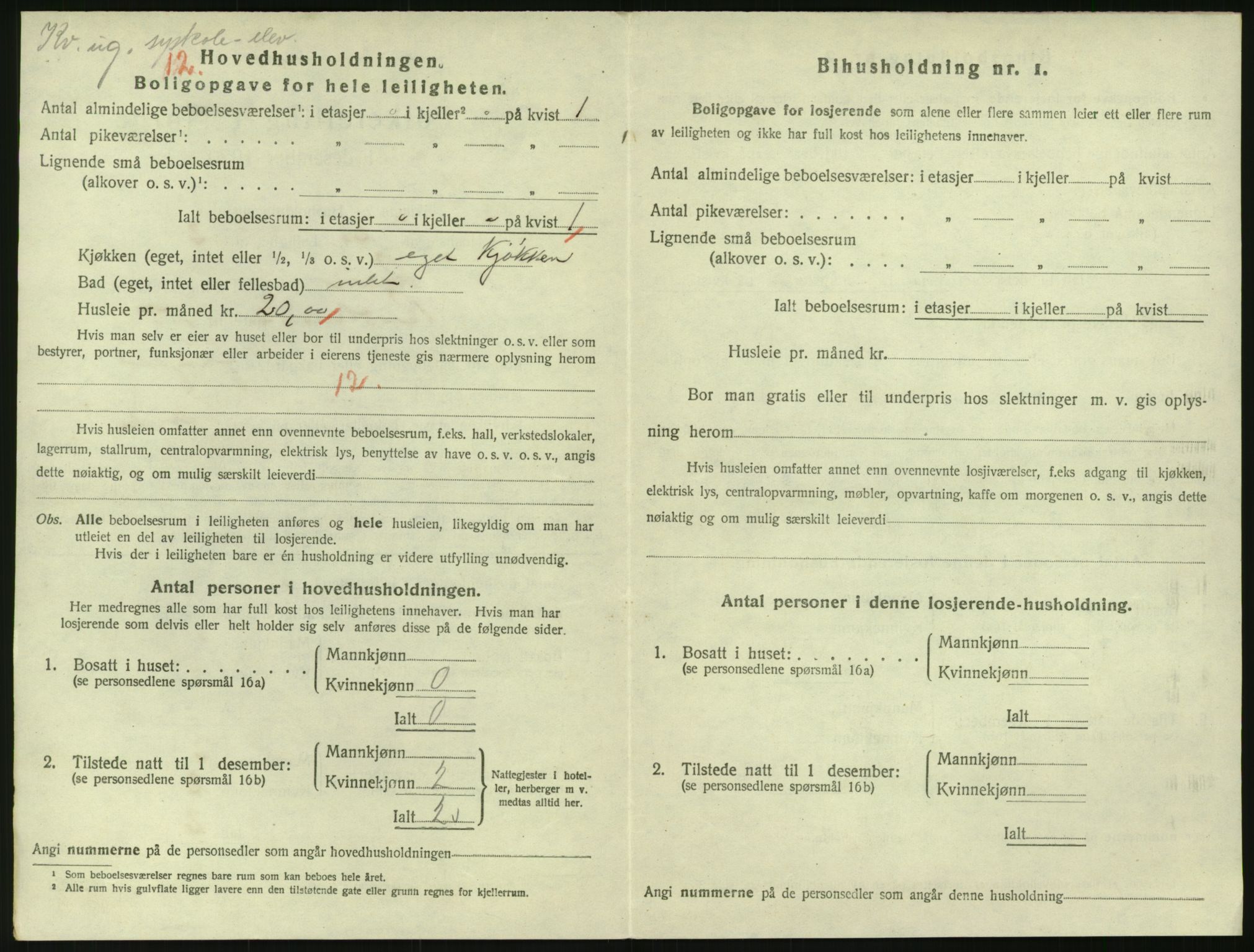 SAK, 1920 census for Risør, 1920, p. 1412