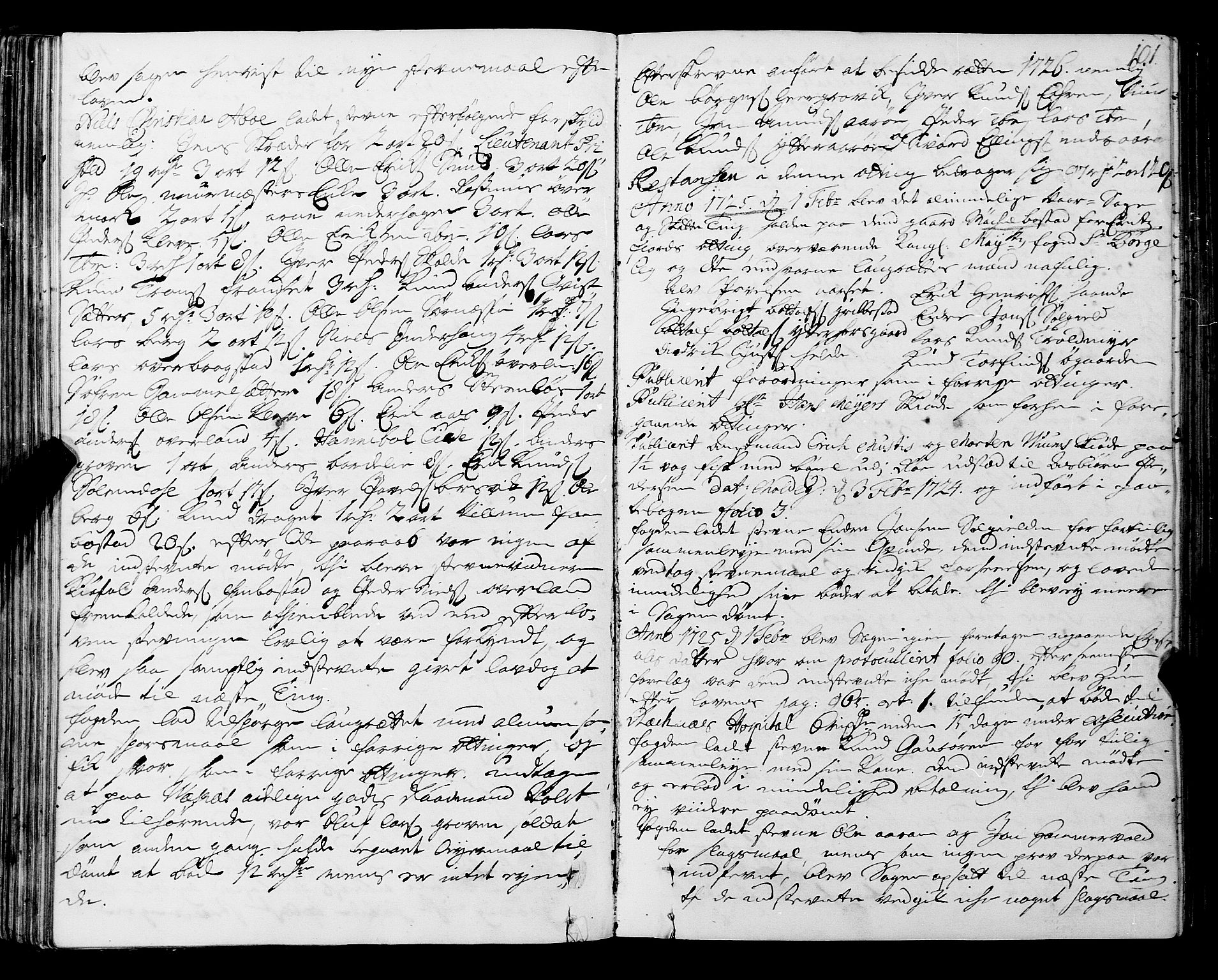 Romsdal sorenskriveri, SAT/A-4149/1/1/1A/L0009: Tingbok, 1722-1728, p. 100b-101a