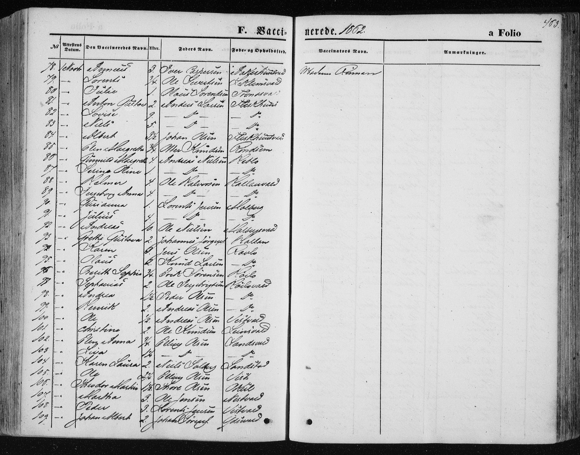 Ministerialprotokoller, klokkerbøker og fødselsregistre - Nord-Trøndelag, SAT/A-1458/723/L0241: Parish register (official) no. 723A10, 1860-1869, p. 463