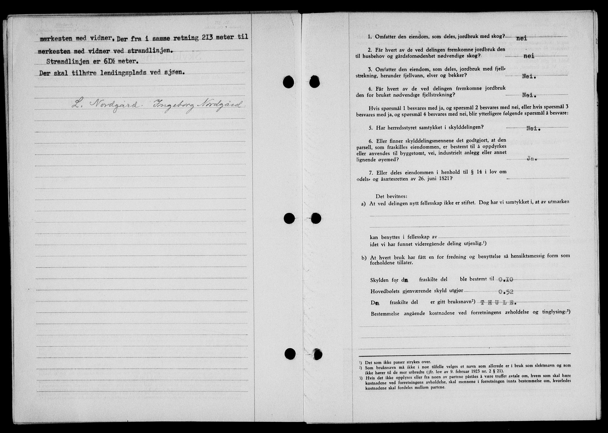 Lofoten sorenskriveri, SAT/A-0017/1/2/2C/L0010a: Mortgage book no. 10a, 1942-1943, Diary no: : 1812/1942