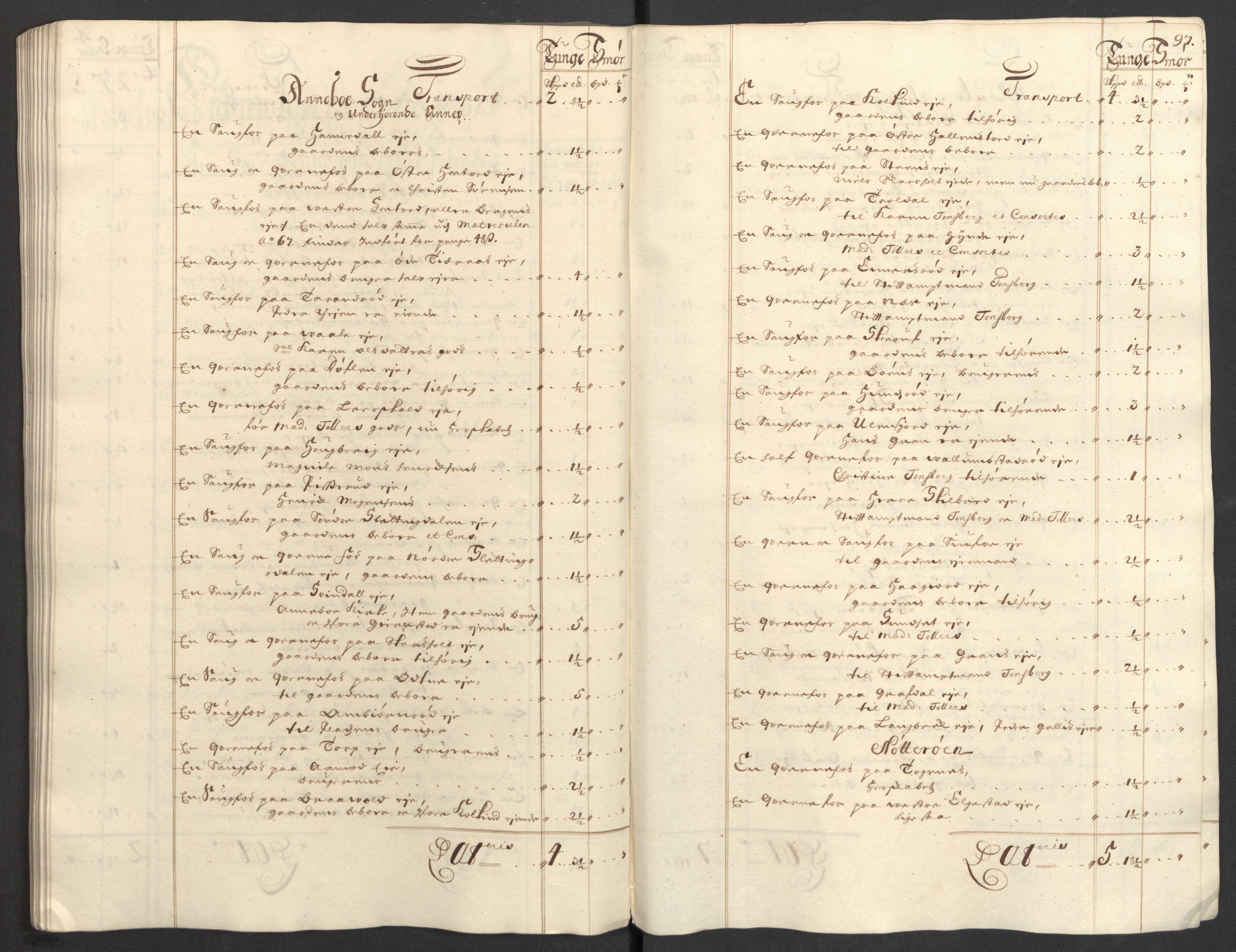 Rentekammeret inntil 1814, Reviderte regnskaper, Fogderegnskap, AV/RA-EA-4092/R32/L1869: Fogderegnskap Jarlsberg grevskap, 1700-1701, p. 274