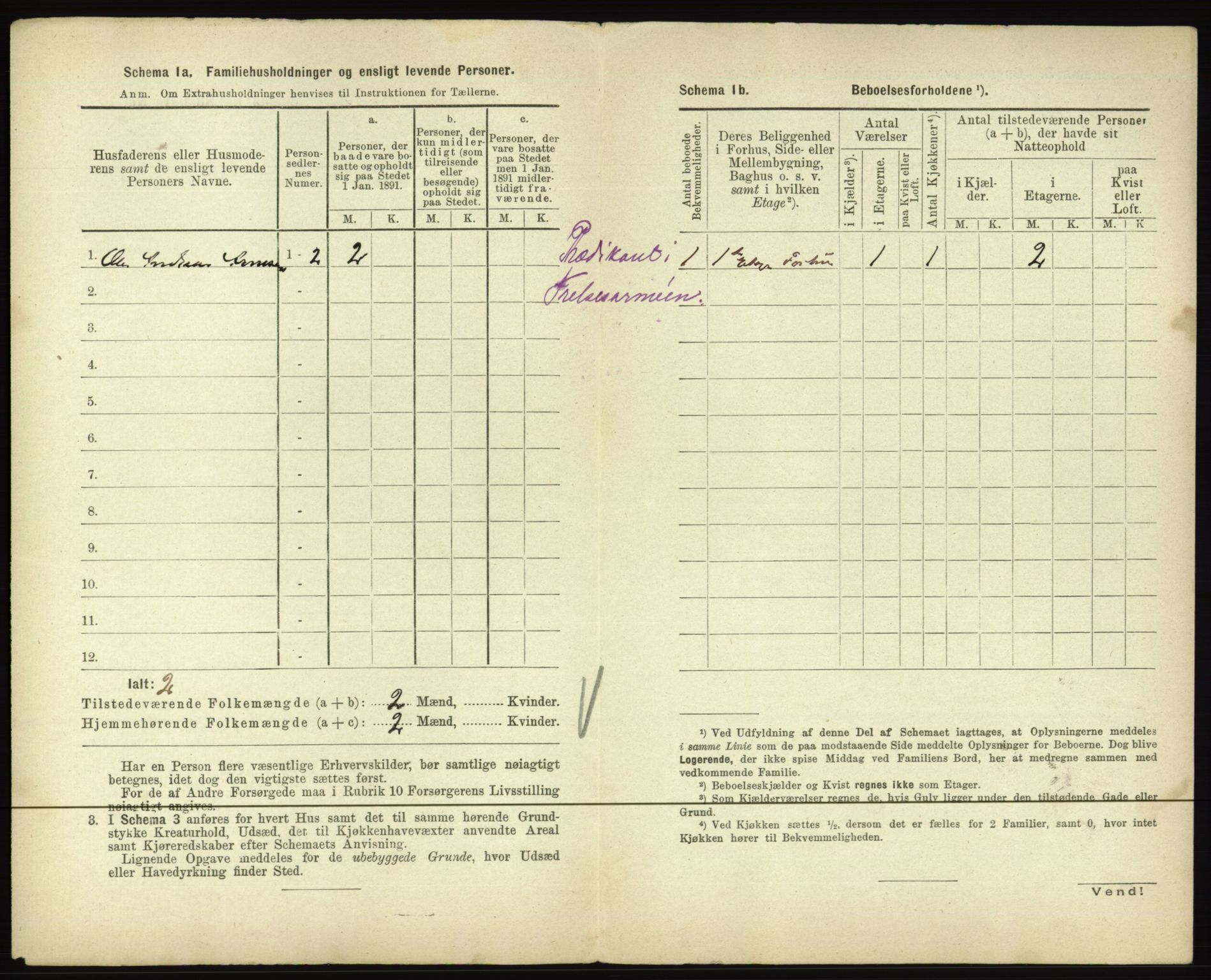 RA, 1891 census for 0601 Hønefoss, 1891, p. 128