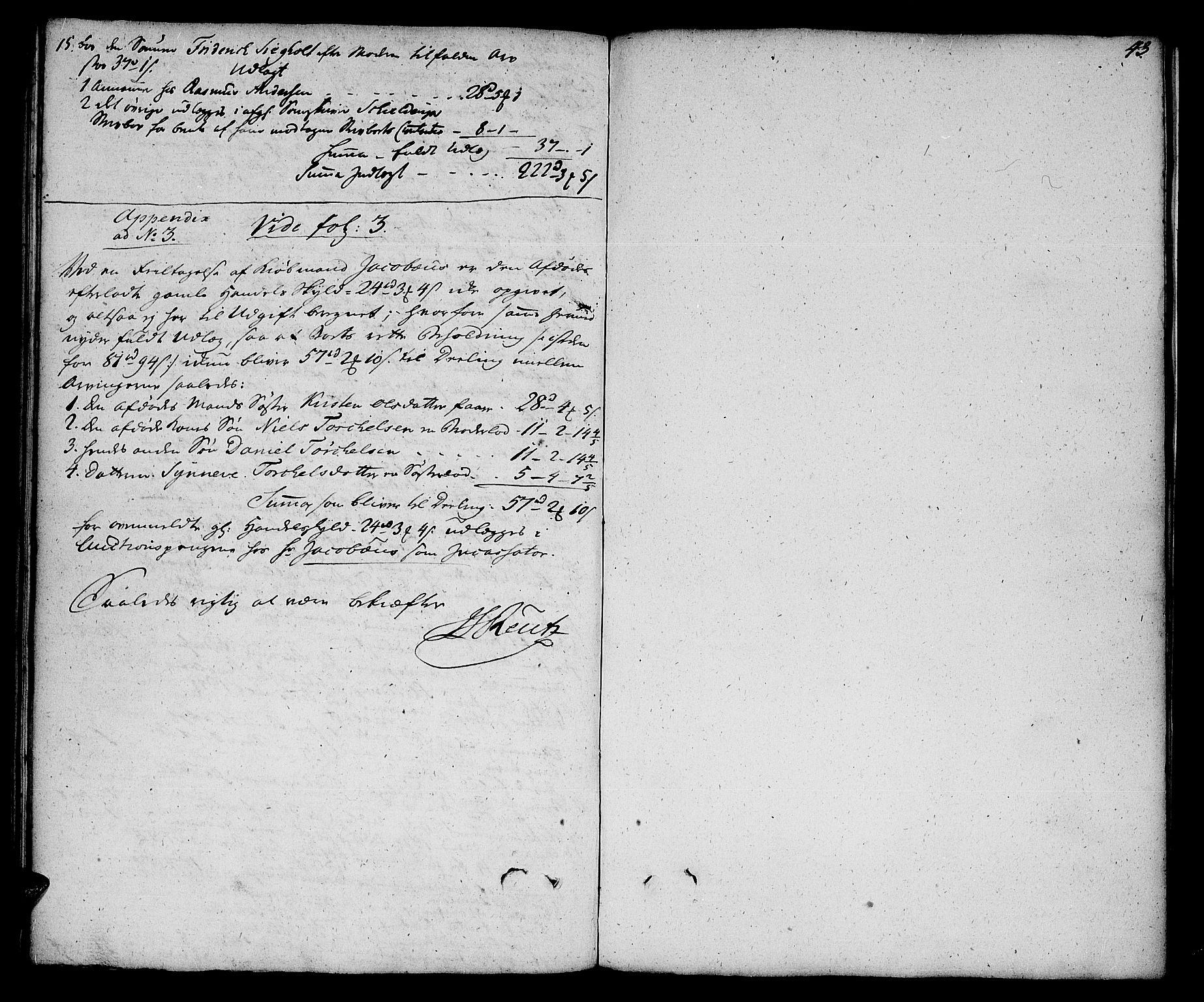 Finnmark sorenskriveri, SATØ/S-0053/H/Ha/L0069: Skifteprotokoller m/reg., 1781-1782, p. 42b-43a