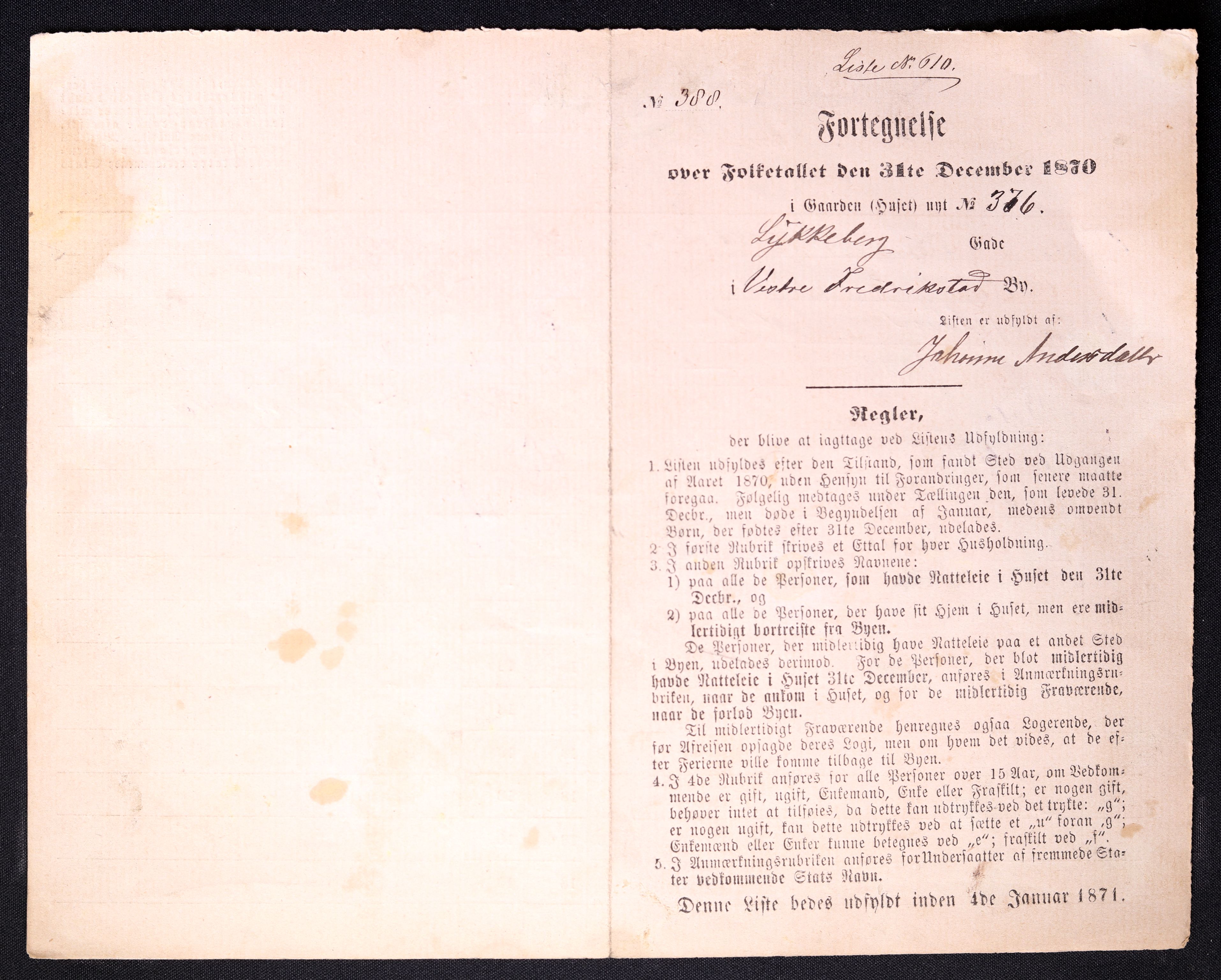 RA, 1870 census for 0103 Fredrikstad, 1870, p. 1219