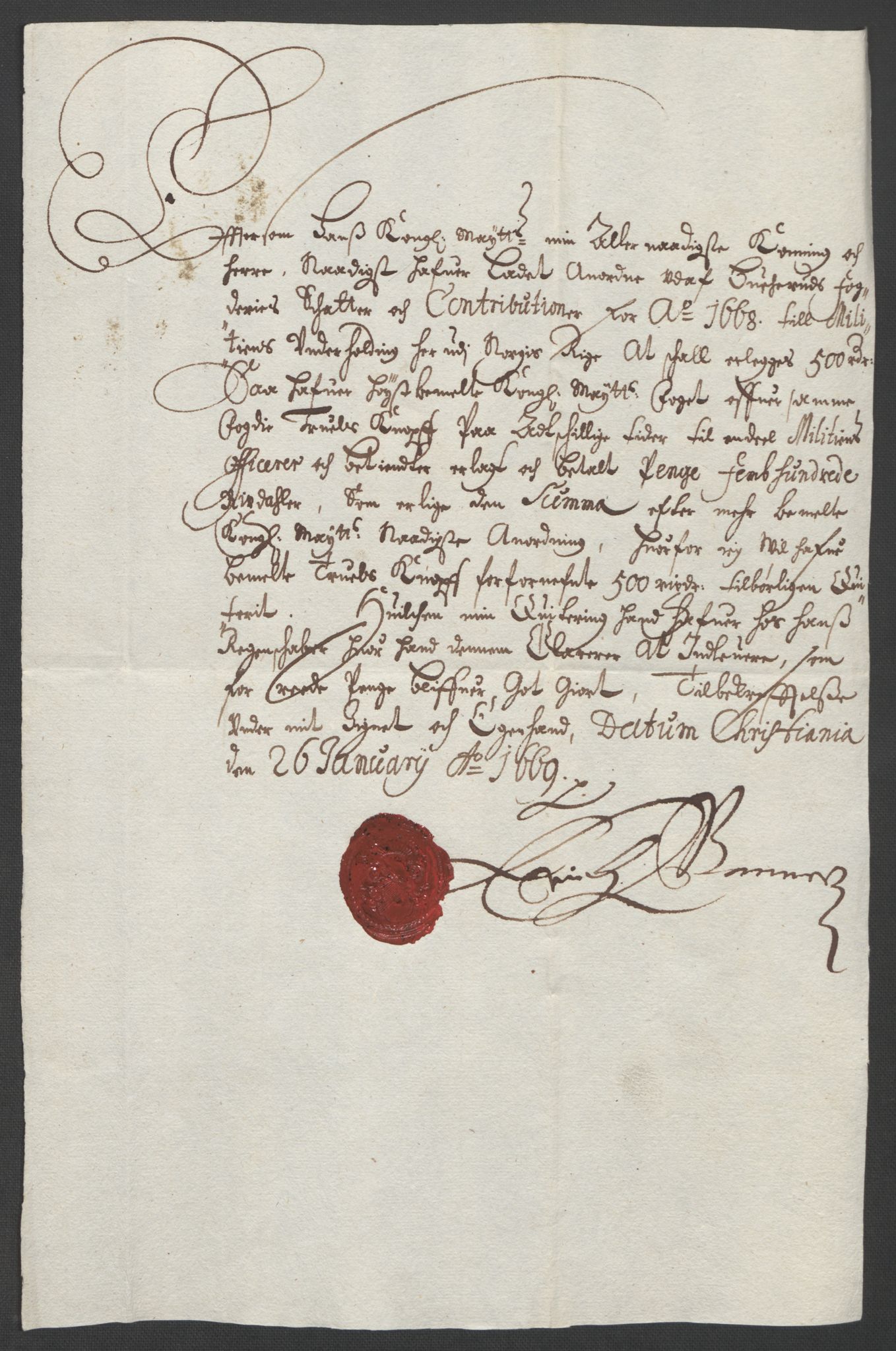 Rentekammeret inntil 1814, Reviderte regnskaper, Stiftamtstueregnskaper, Landkommissariatet på Akershus og Akershus stiftamt, RA/EA-5869/R/Rb/L0054: Akershus stiftamt, 1668