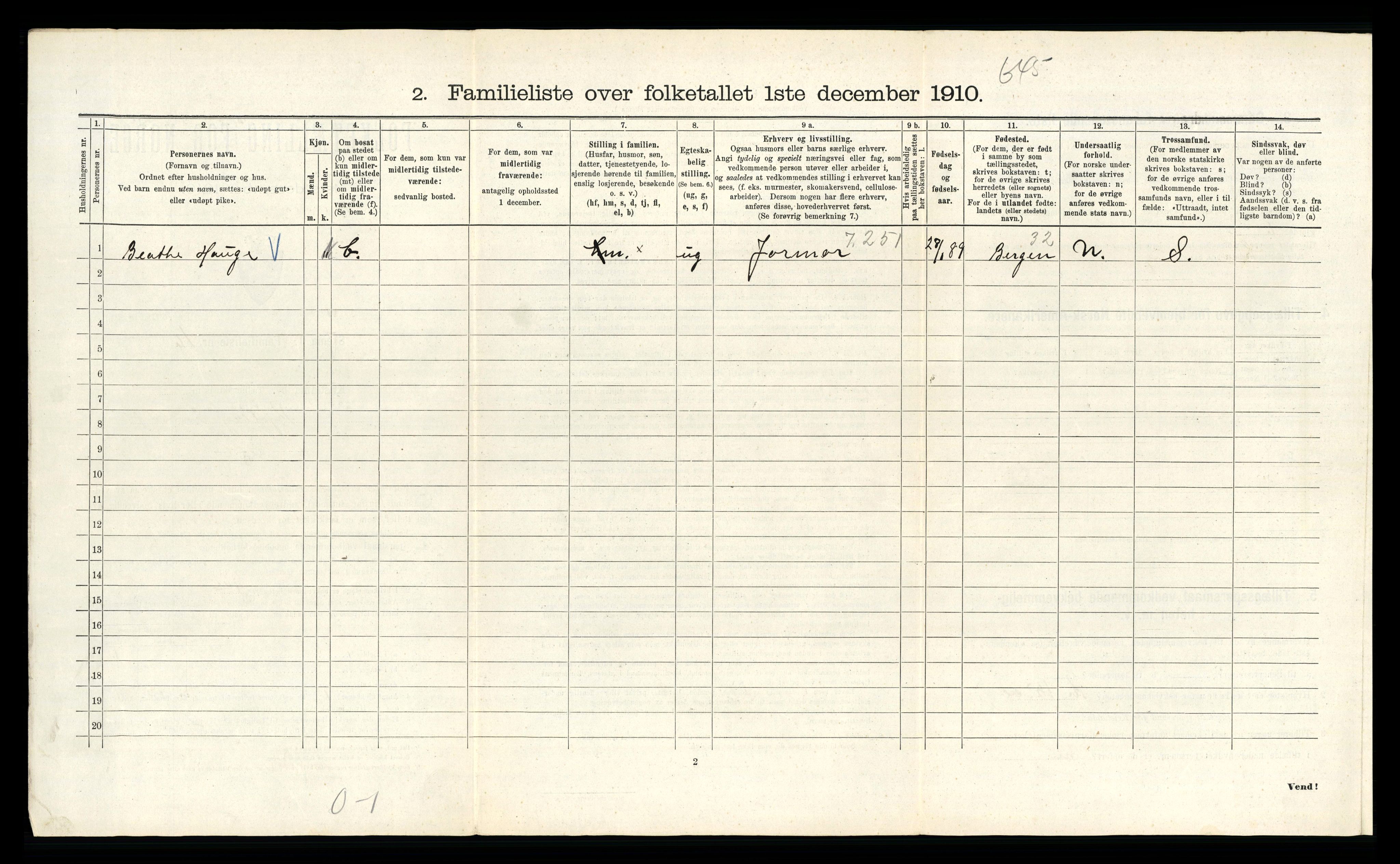 RA, 1910 census for Kristiania, 1910, p. 50734