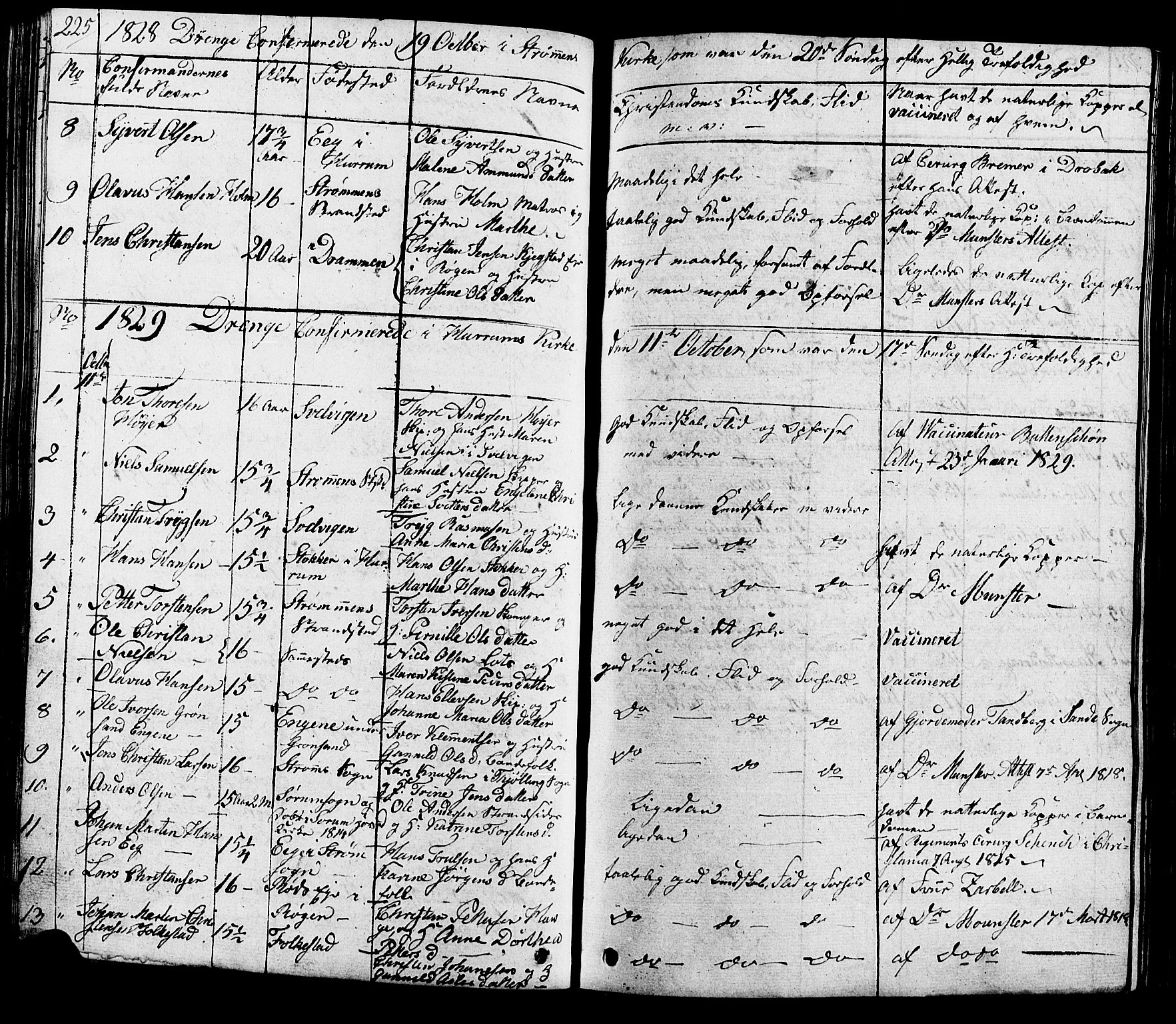 Hurum kirkebøker, AV/SAKO-A-229/G/Ga/L0002: Parish register (copy) no. I 2, 1827-1857, p. 225