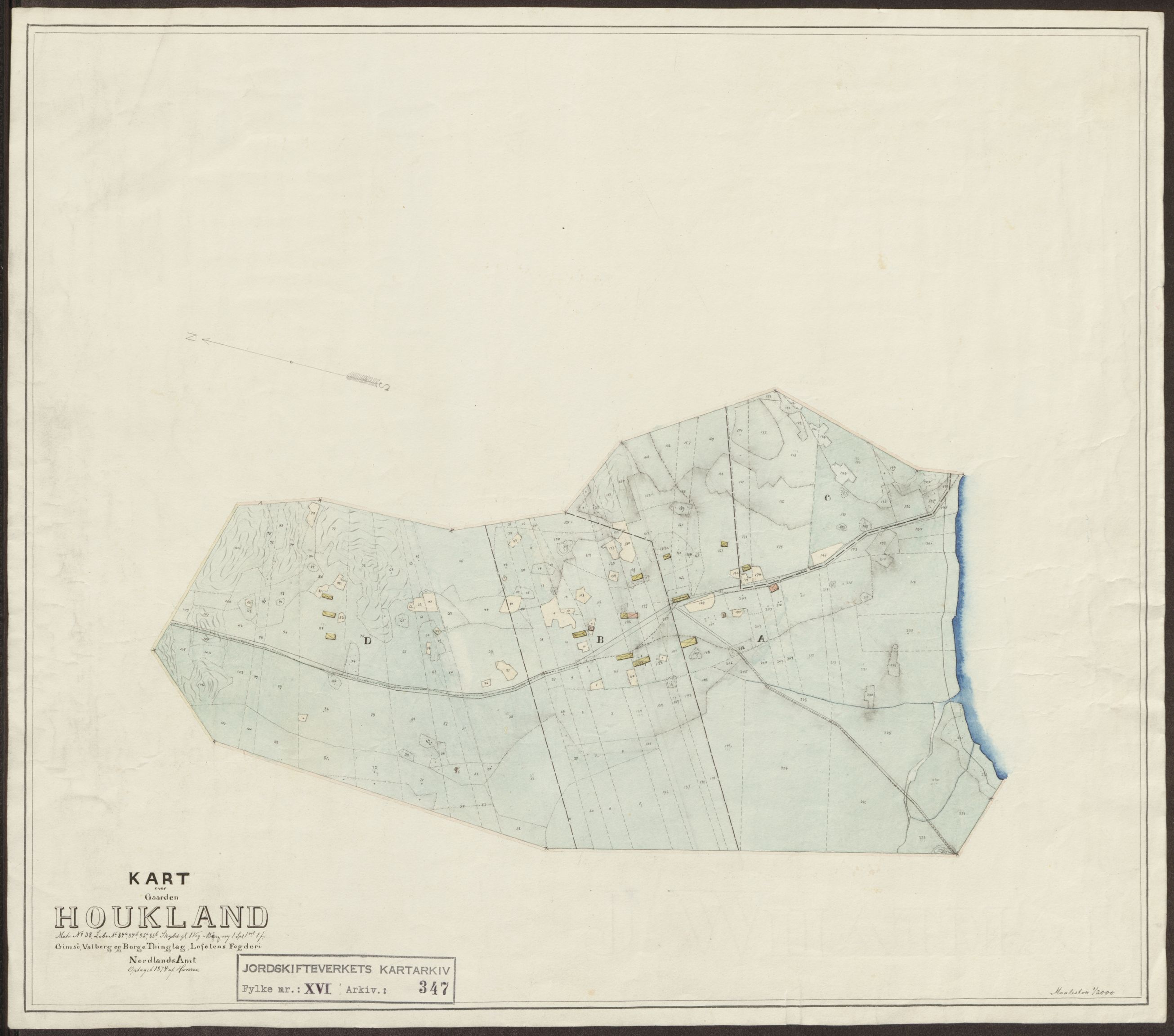 Jordskifteverkets kartarkiv, AV/RA-S-3929/T, 1859-1988, p. 451