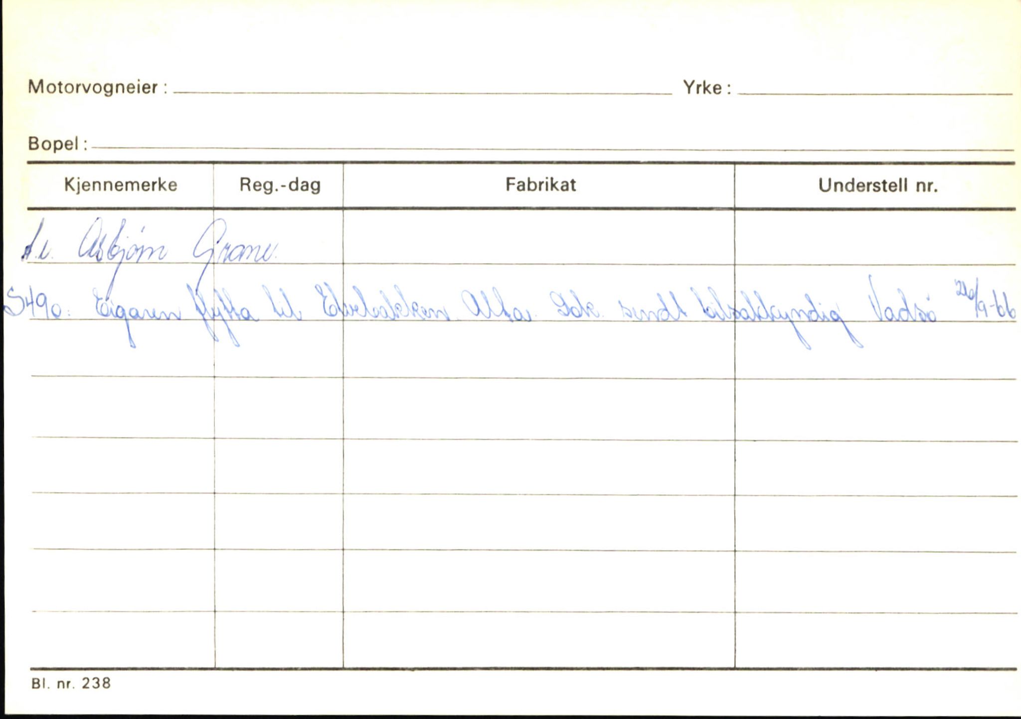 Statens vegvesen, Sogn og Fjordane vegkontor, SAB/A-5301/4/F/L0145: Registerkort Vågsøy S-Å. Årdal I-P, 1945-1975, p. 885