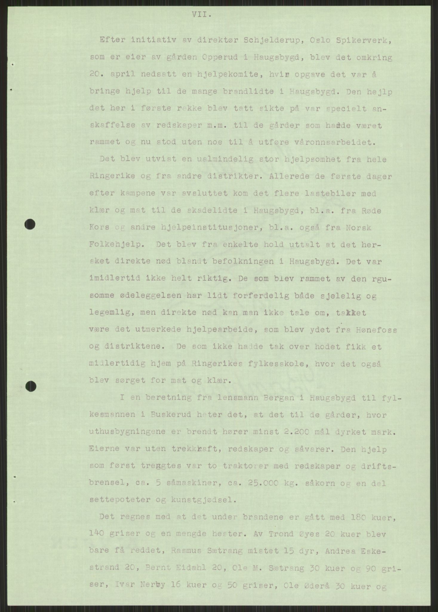 Forsvaret, Forsvarets krigshistoriske avdeling, AV/RA-RAFA-2017/Y/Ya/L0014: II-C-11-31 - Fylkesmenn.  Rapporter om krigsbegivenhetene 1940., 1940, p. 454