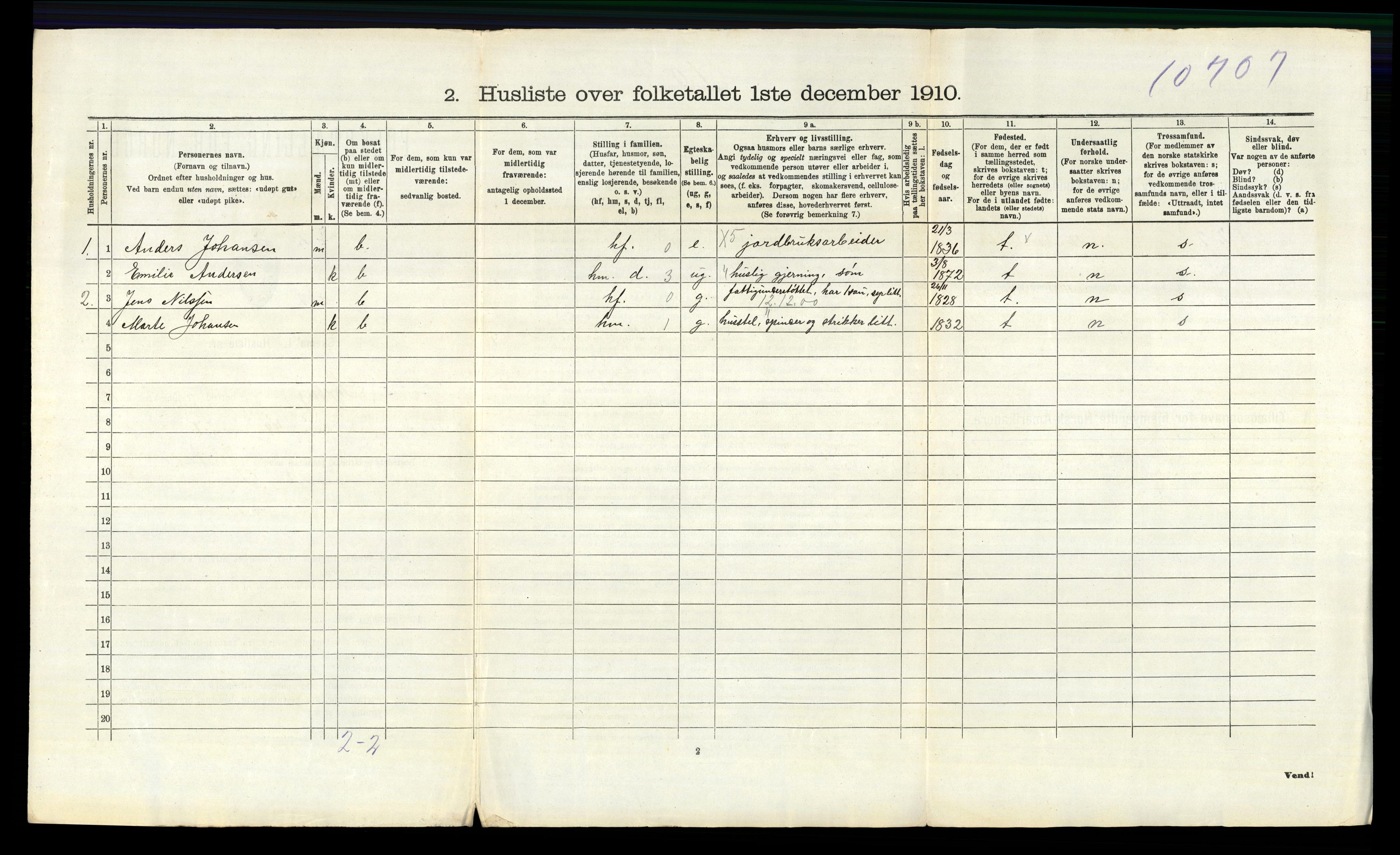 RA, 1910 census for Skjeberg, 1910, p. 1627