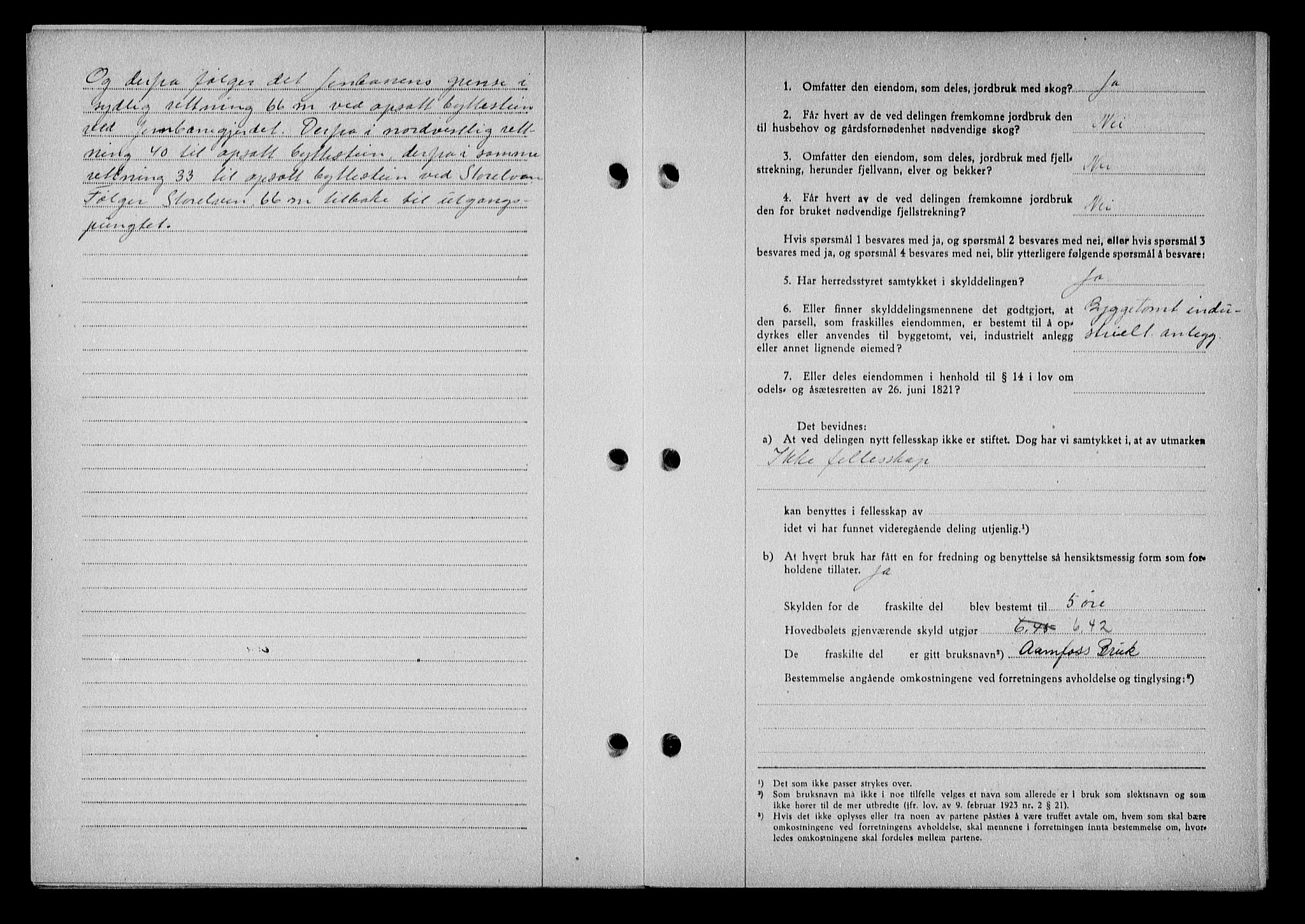 Nedenes sorenskriveri, AV/SAK-1221-0006/G/Gb/Gba/L0051: Mortgage book no. A-V, 1943-1944, Diary no: : 74/1944