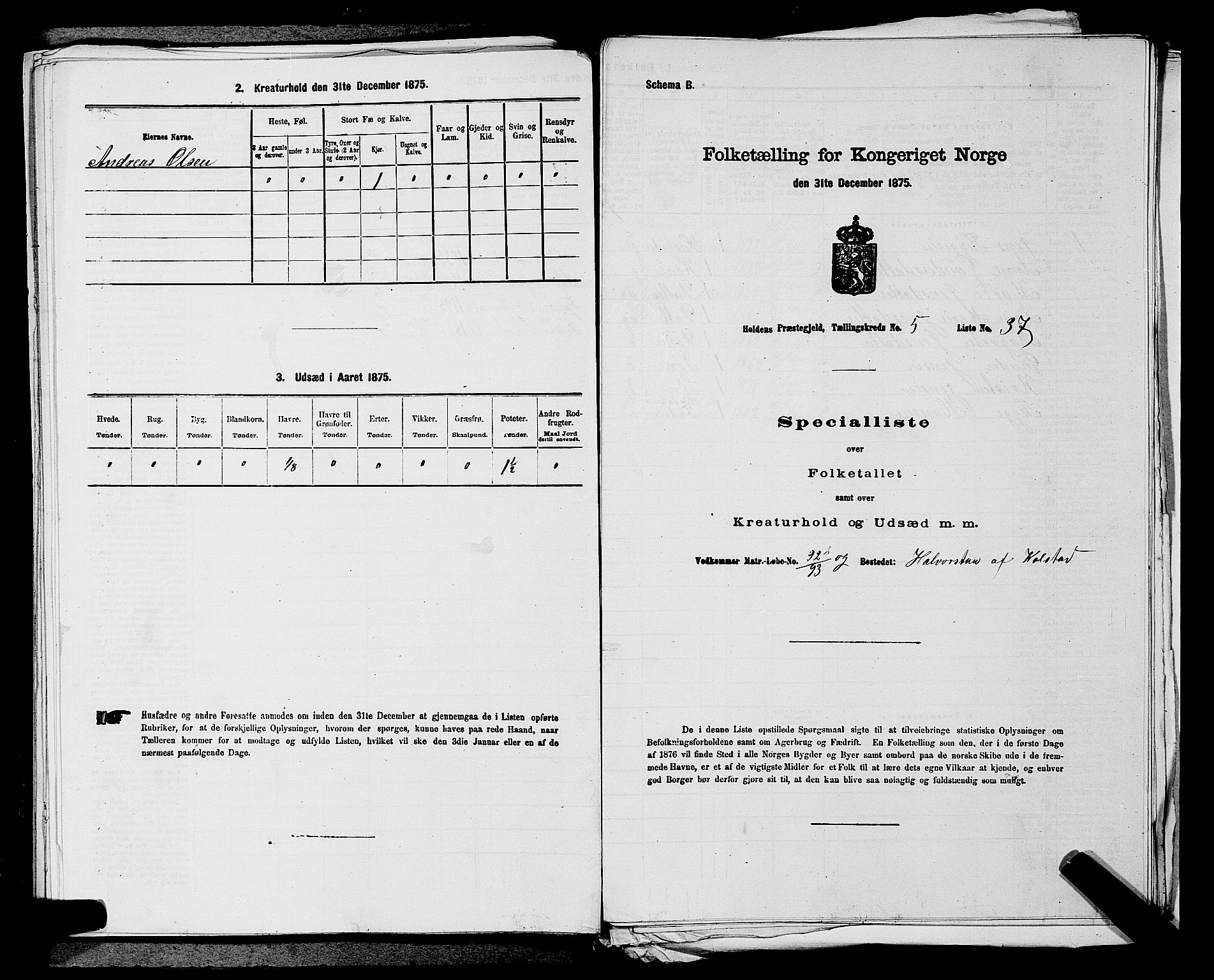 SAKO, 1875 census for 0819P Holla, 1875, p. 681