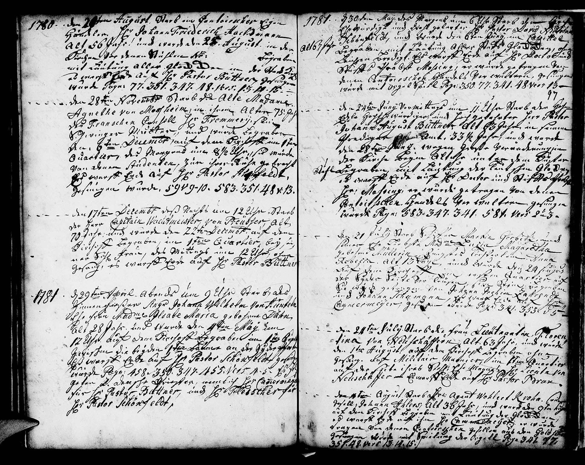 Mariakirken Sokneprestembete, SAB/A-76901/H/Haa/L0001: Parish register (official) no. A 1, 1740-1784, p. 97