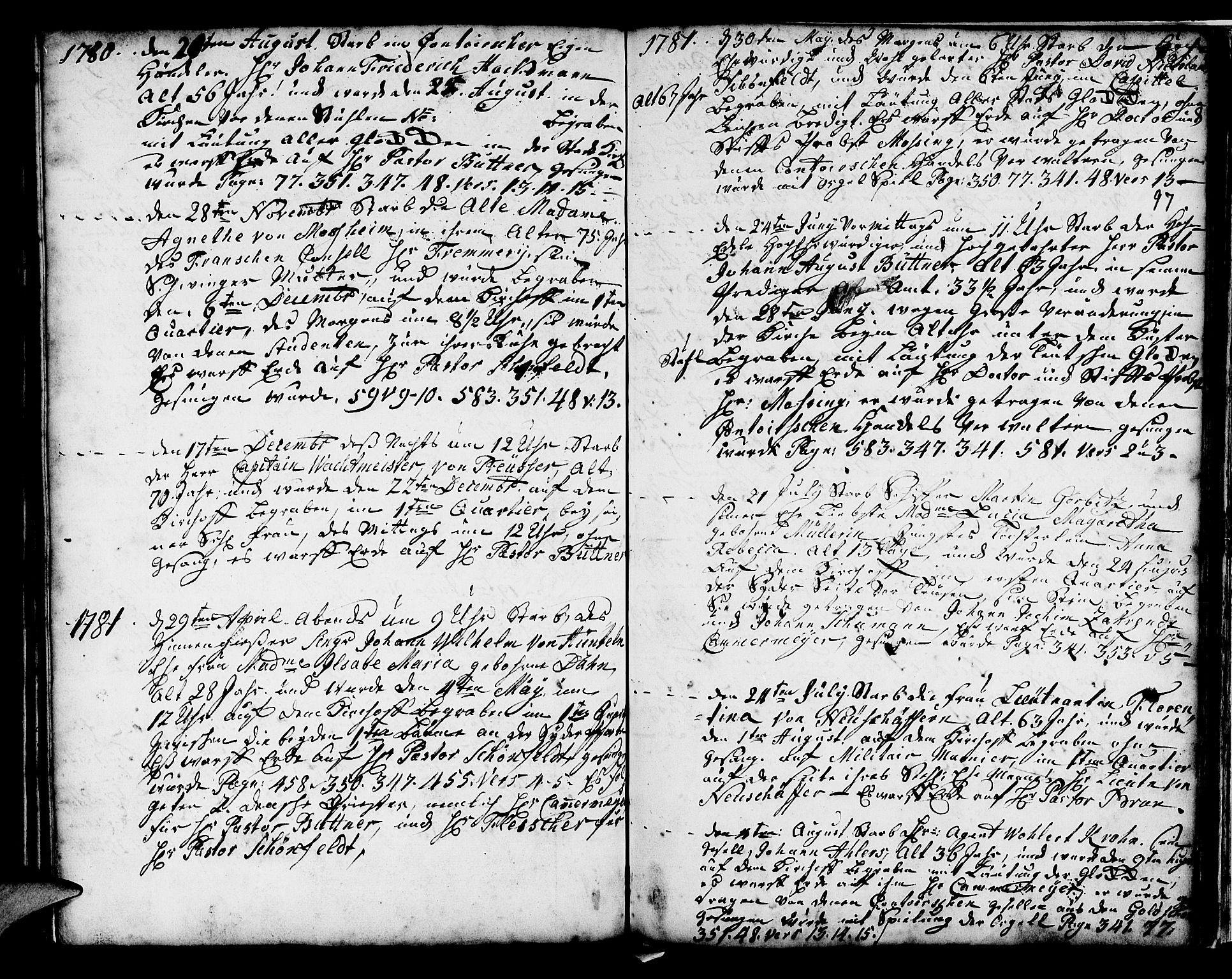 Mariakirken Sokneprestembete, AV/SAB-A-76901/H/Haa/L0001: Parish register (official) no. A 1, 1740-1784, p. 97