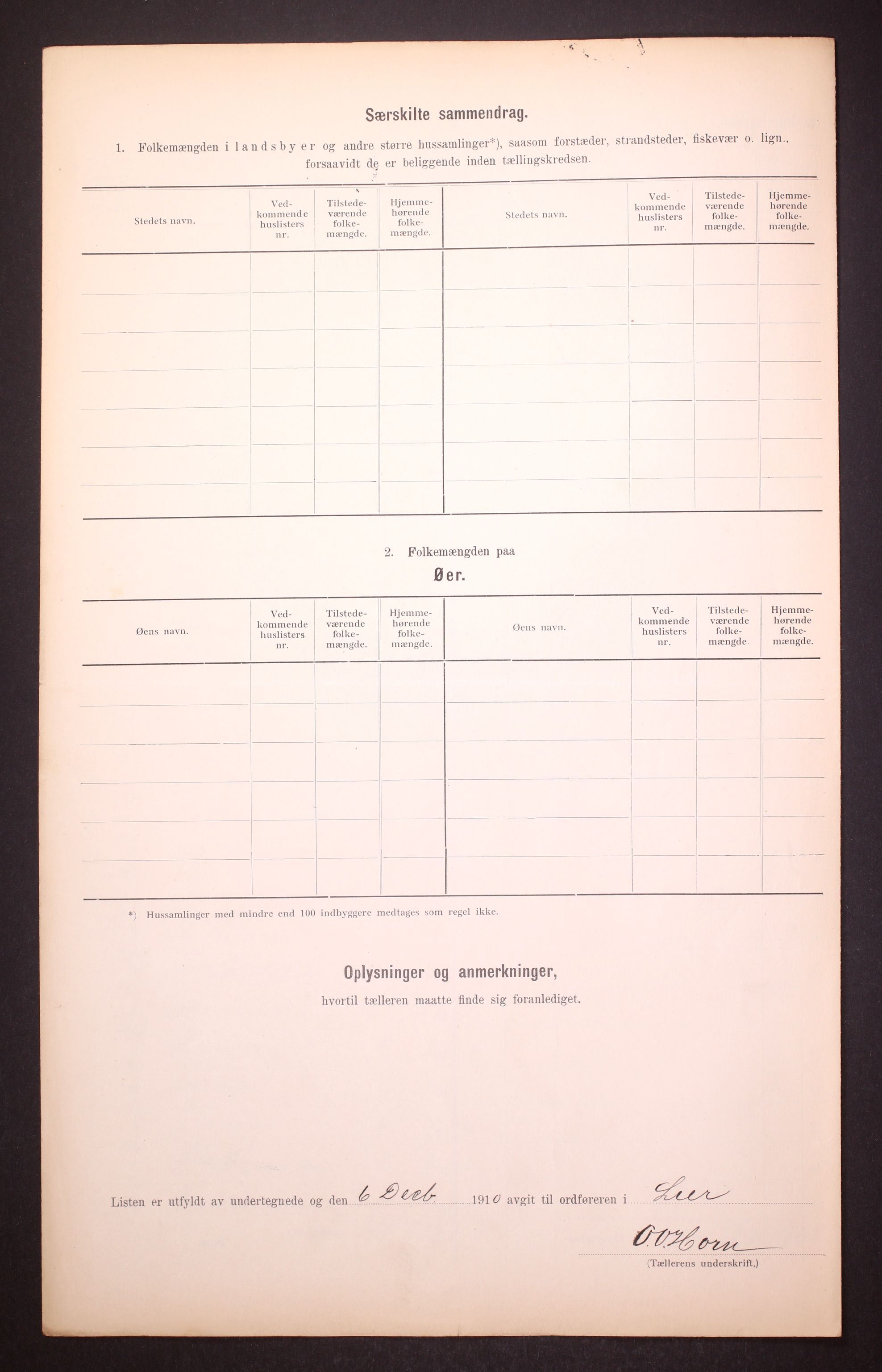 RA, 1910 census for Lier, 1910, p. 57