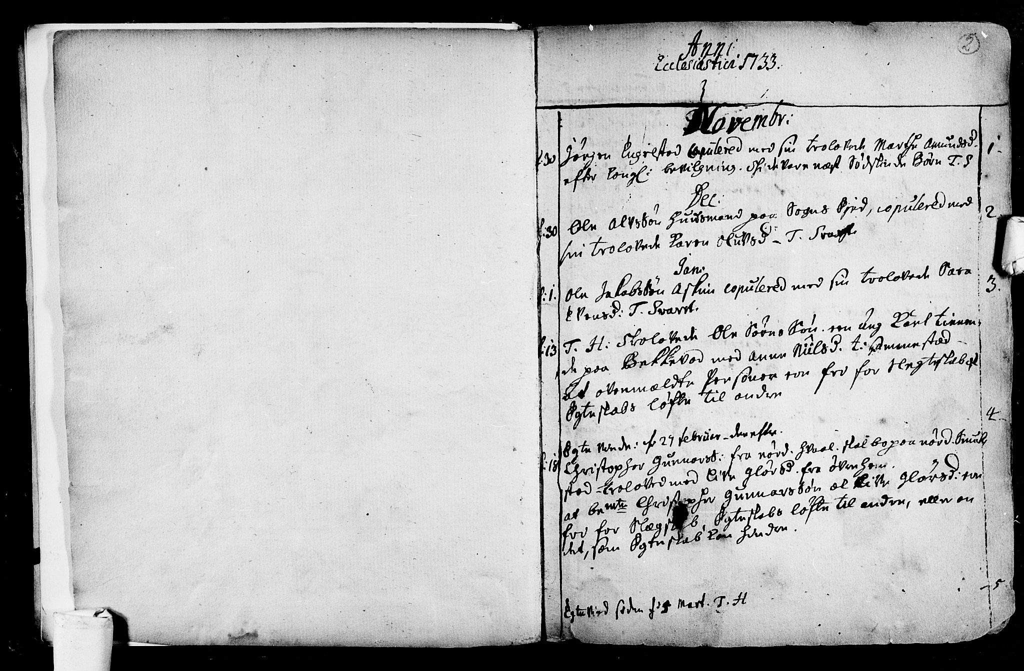 Lardal kirkebøker, AV/SAKO-A-350/F/Fa/L0004: Parish register (official) no. i 4, 1733-1815, p. 2