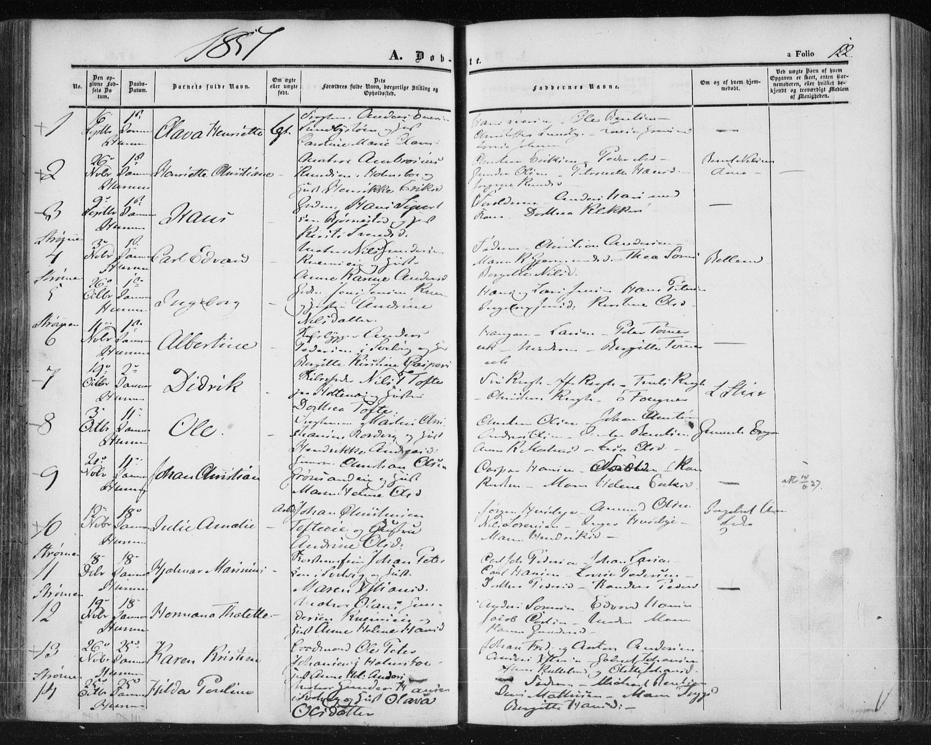 Hurum kirkebøker, AV/SAKO-A-229/F/Fa/L0011: Parish register (official) no. 11, 1847-1860, p. 122