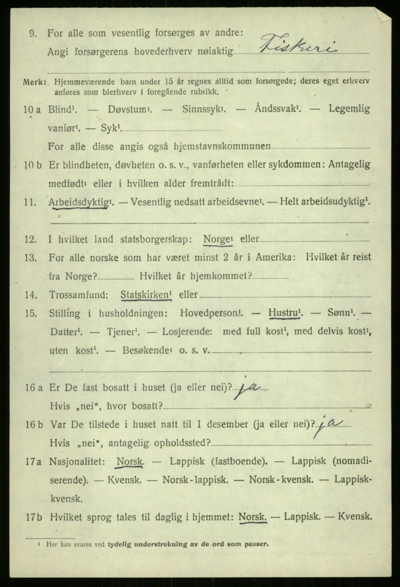 SATØ, 1920 census for Bjarkøy, 1920, p. 4266