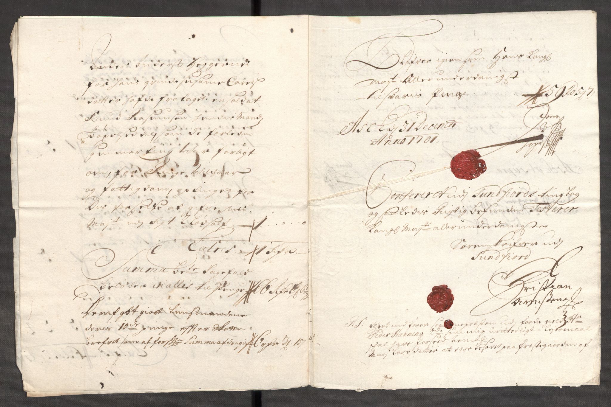 Rentekammeret inntil 1814, Reviderte regnskaper, Fogderegnskap, AV/RA-EA-4092/R53/L3425: Fogderegnskap Sunn- og Nordfjord, 1700-1701, p. 328