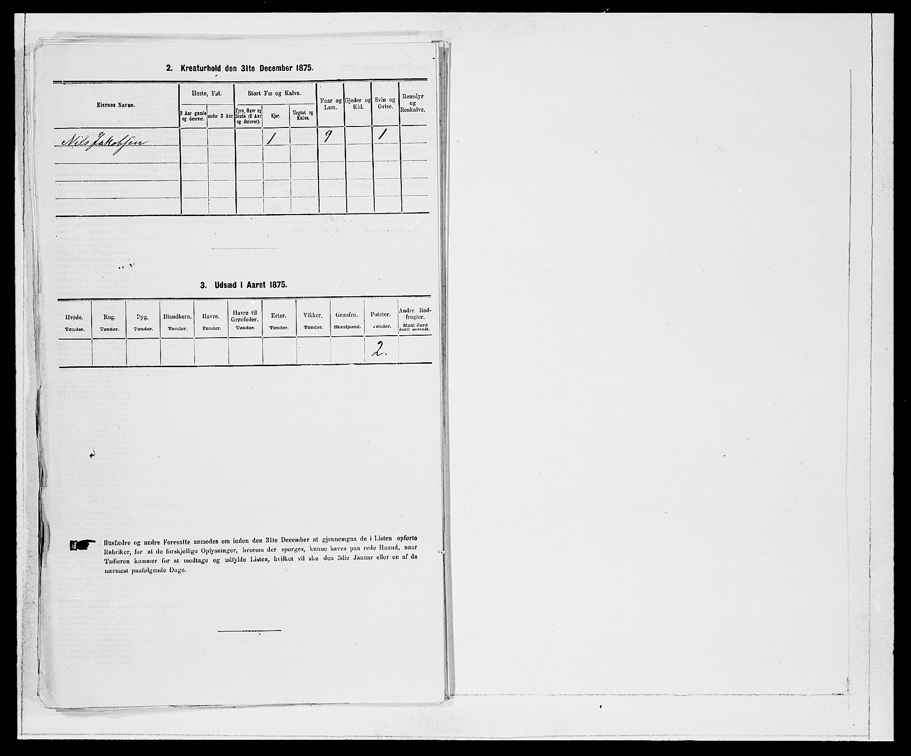 SAB, 1875 Census for 1445P Gloppen, 1875, p. 580