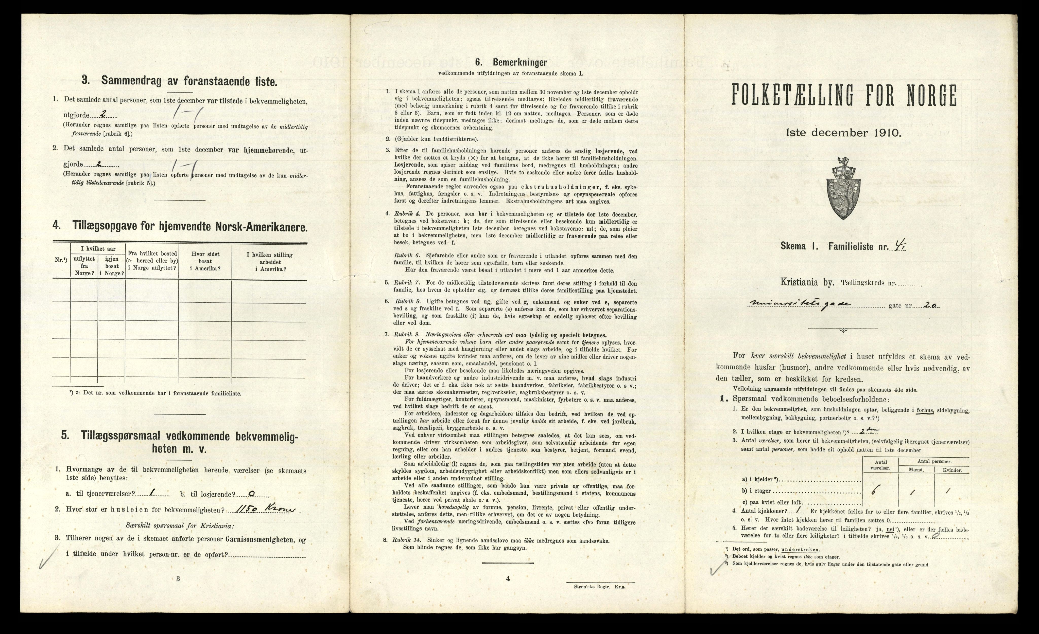 RA, 1910 census for Kristiania, 1910, p. 115075