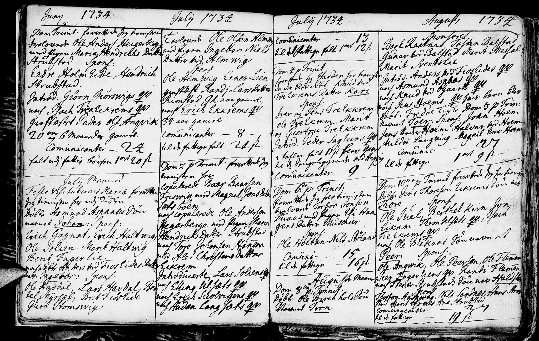 Ministerialprotokoller, klokkerbøker og fødselsregistre - Møre og Romsdal, AV/SAT-A-1454/586/L0978: Parish register (official) no. 586A04, 1732-1751