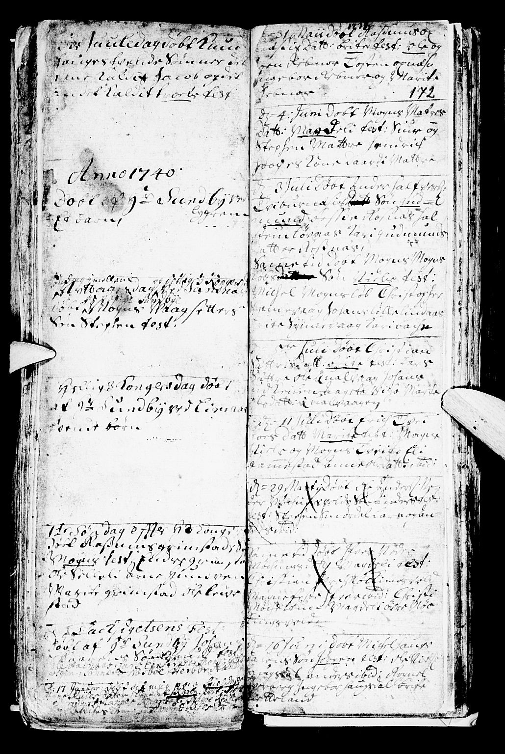 Lindås Sokneprestembete, AV/SAB-A-76701/H/Haa/Haaa/L0001: Parish register (official) no. A 1, 1699-1746, p. 172