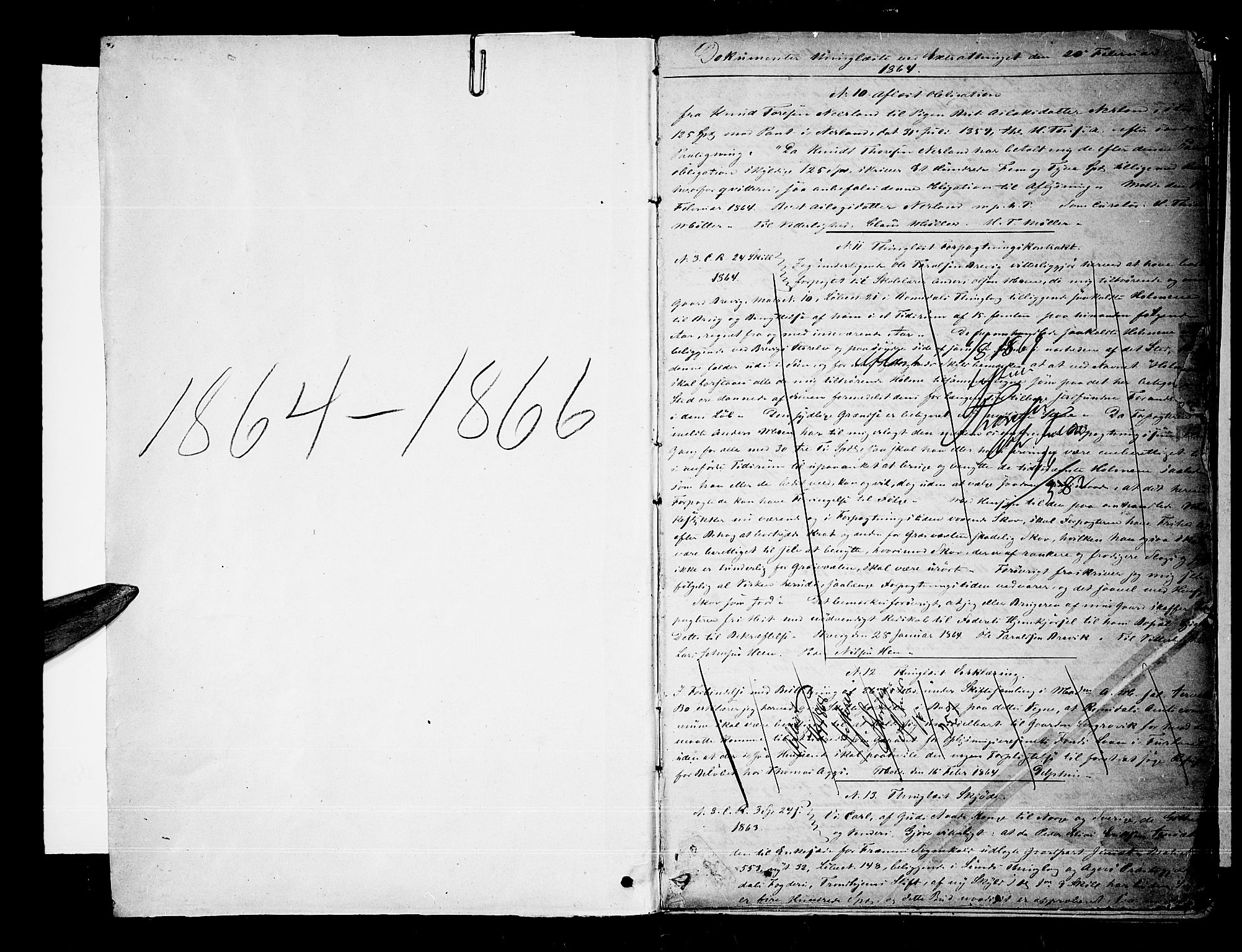 Romsdal sorenskriveri, SAT/A-4149/1/2/2C/L0017: Mortgage book no. 15, 1864-1866, p. 1