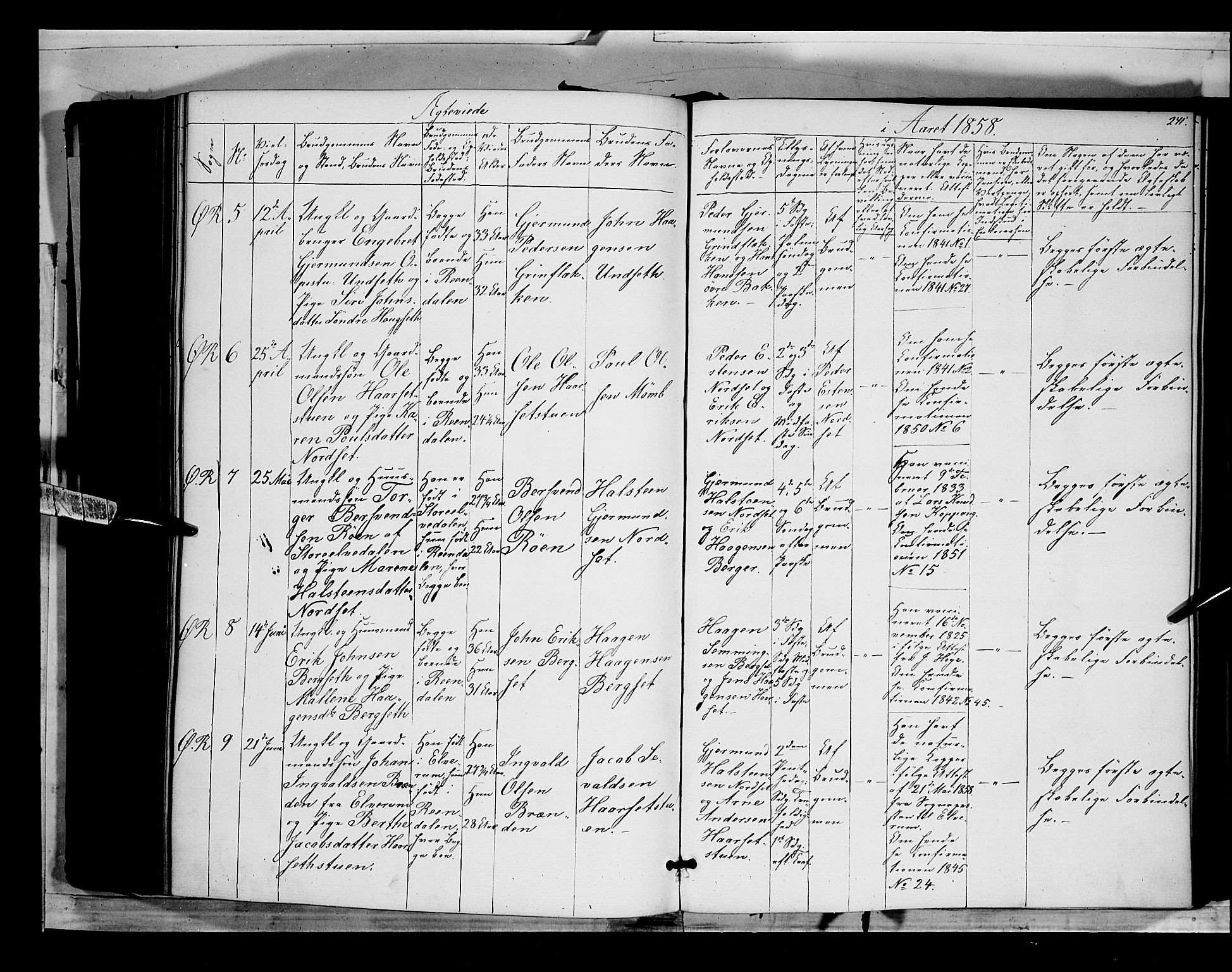 Rendalen prestekontor, AV/SAH-PREST-054/H/Ha/Haa/L0005: Parish register (official) no. 5, 1853-1866, p. 241