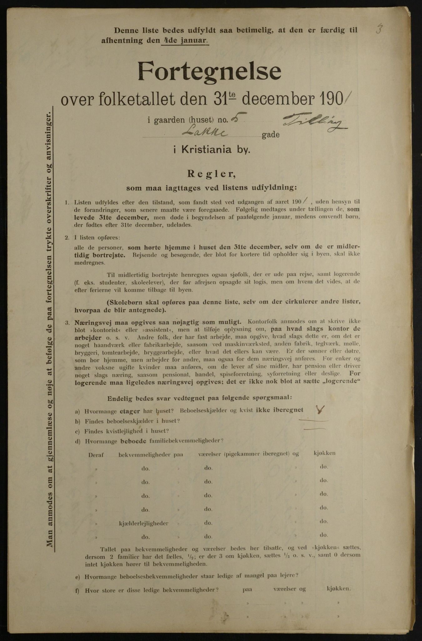 OBA, Municipal Census 1901 for Kristiania, 1901, p. 8552