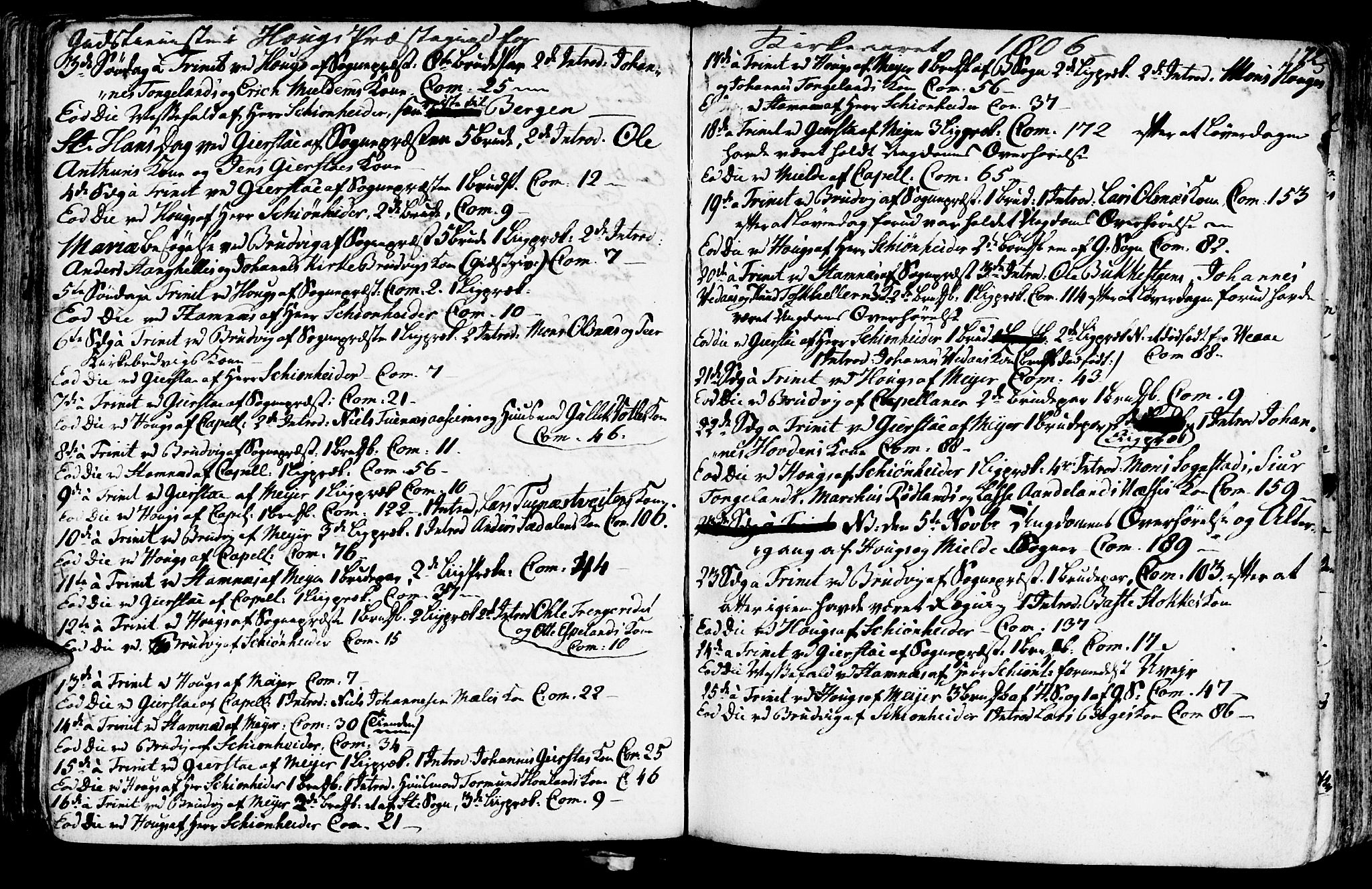 Haus sokneprestembete, SAB/A-75601/H/Haa: Parish register (official) no. A 11, 1796-1816, p. 172