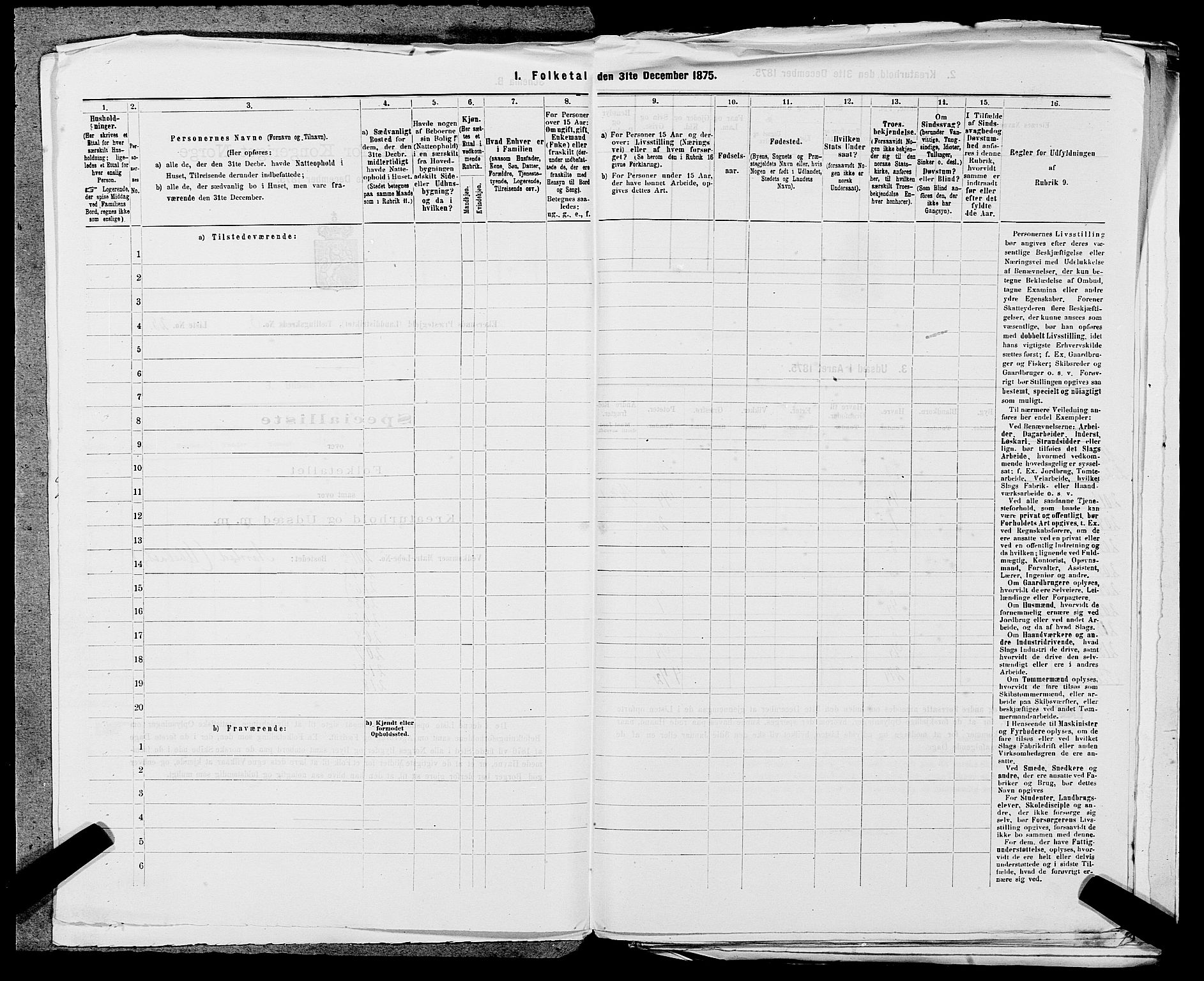 SAST, 1875 census for 1116L Eigersund/Eigersund og Ogna, 1875, p. 387