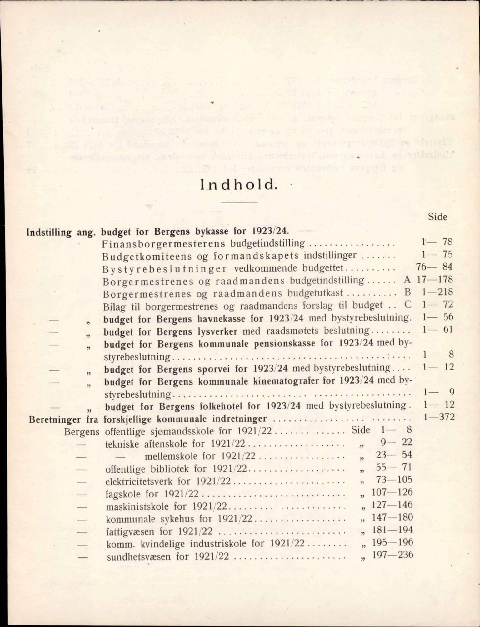 Bergen kommune. Formannskapet, BBA/A-0003/Ad/L0107: Bergens Kommuneforhandlinger, bind II, 1923