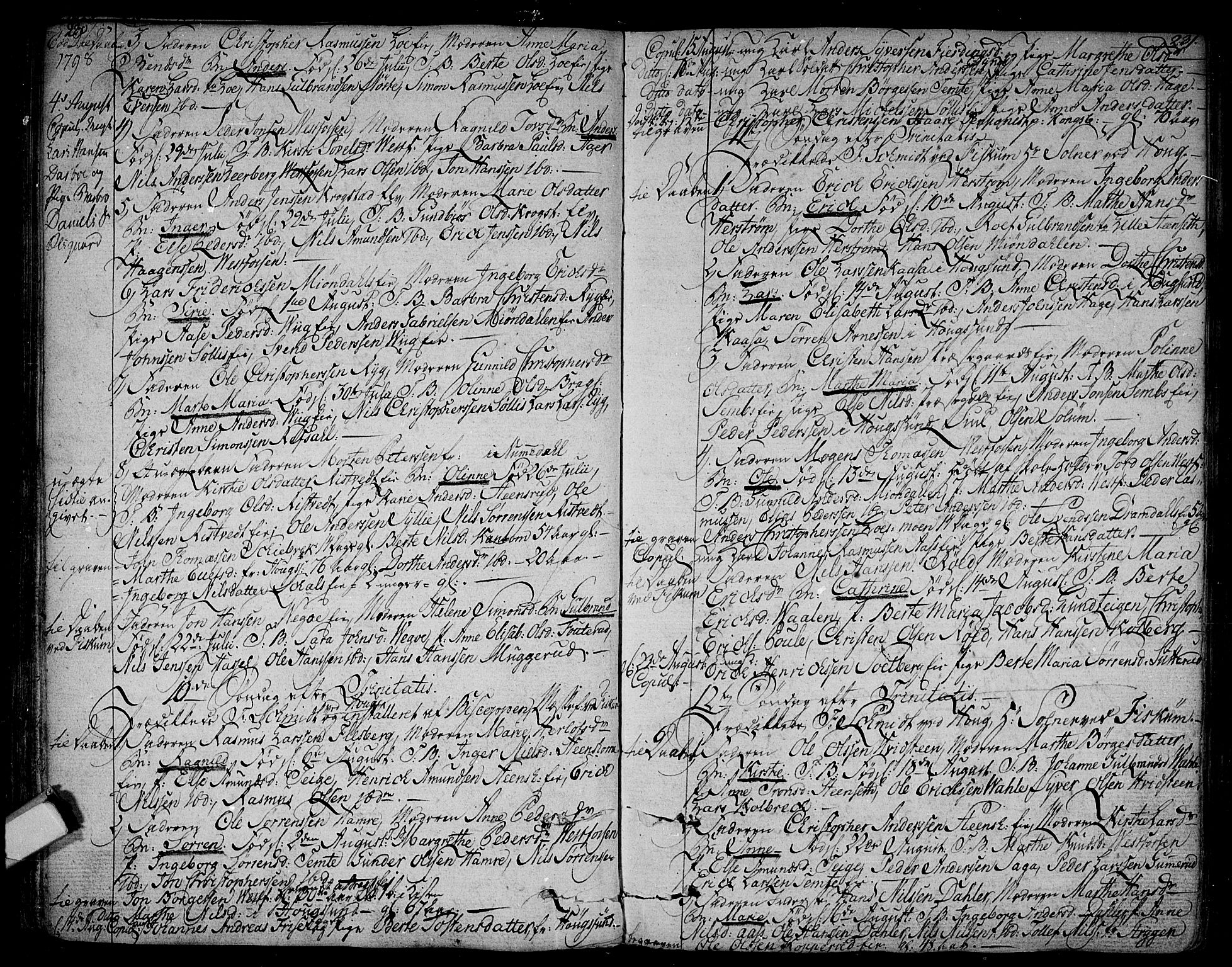 Eiker kirkebøker, AV/SAKO-A-4/F/Fa/L0009: Parish register (official) no. I 9, 1789-1806, p. 230-231