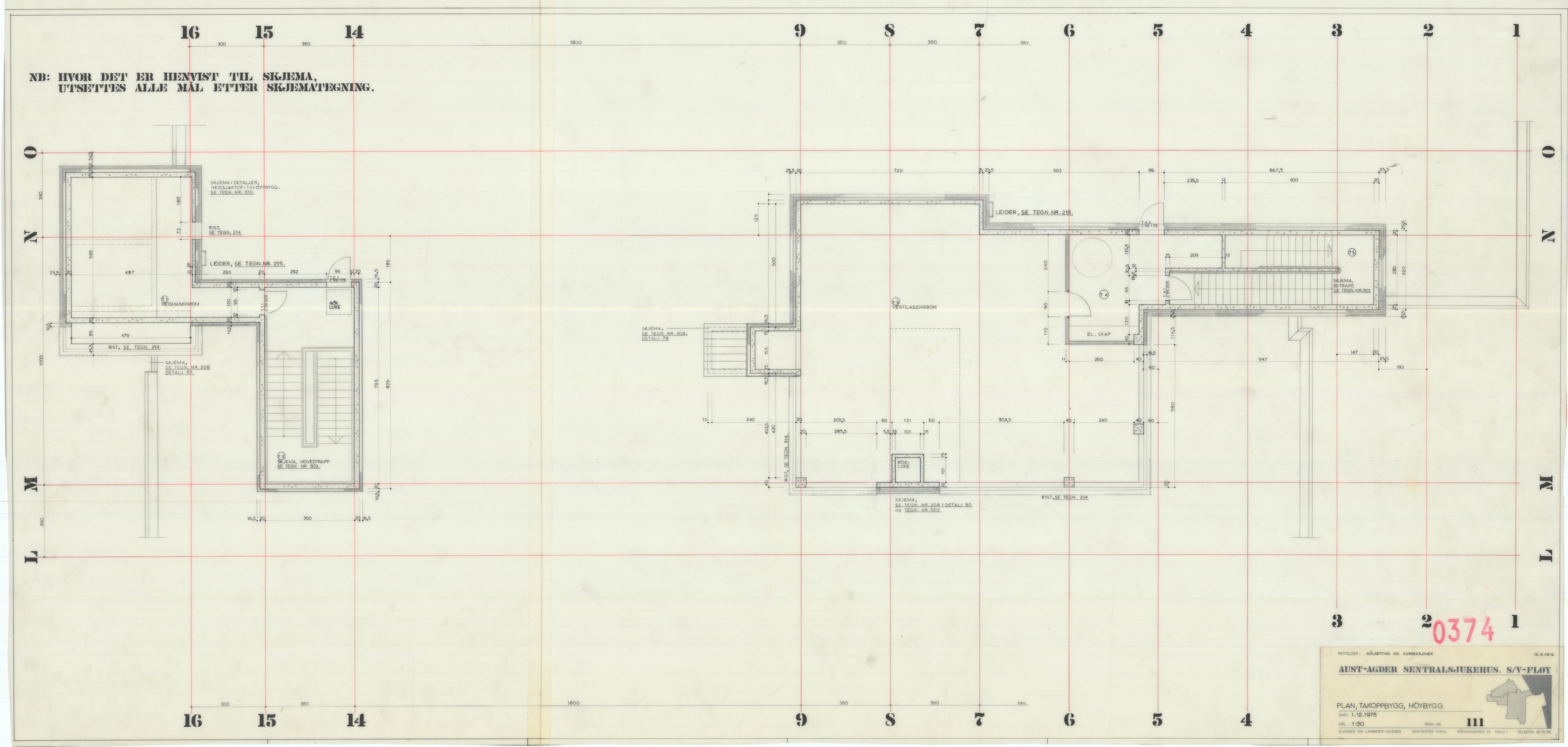 Eliassen og Lambertz-Nilssen Arkitekter, AAKS/PA-2983/T/T03/L0002: Tegningskogger 374, 1974-1978, p. 16