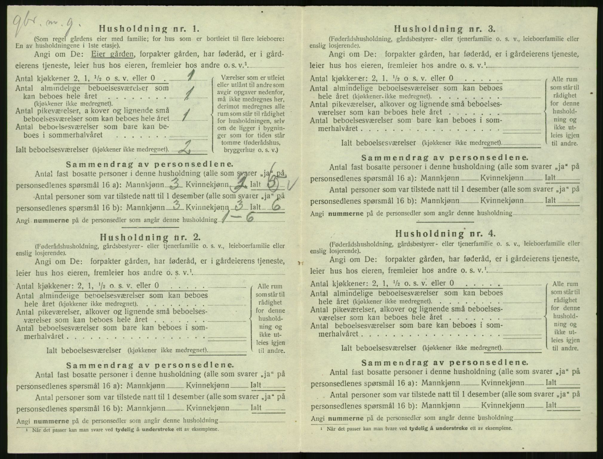 SAT, 1920 census for Norddal, 1920, p. 388