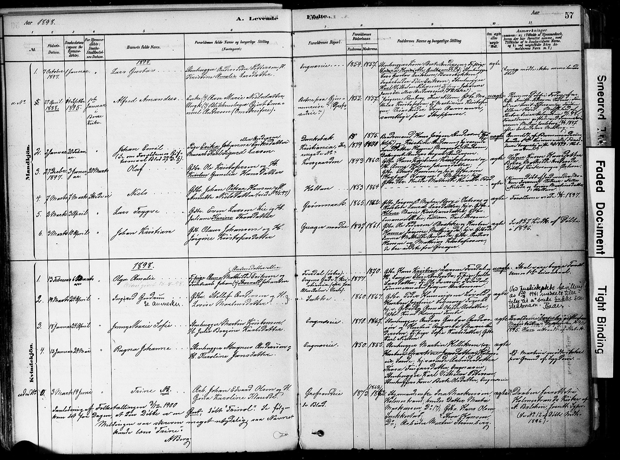 Botne kirkebøker, SAKO/A-340/F/Fa/L0007: Parish register (official) no. I 7, 1878-1910, p. 57