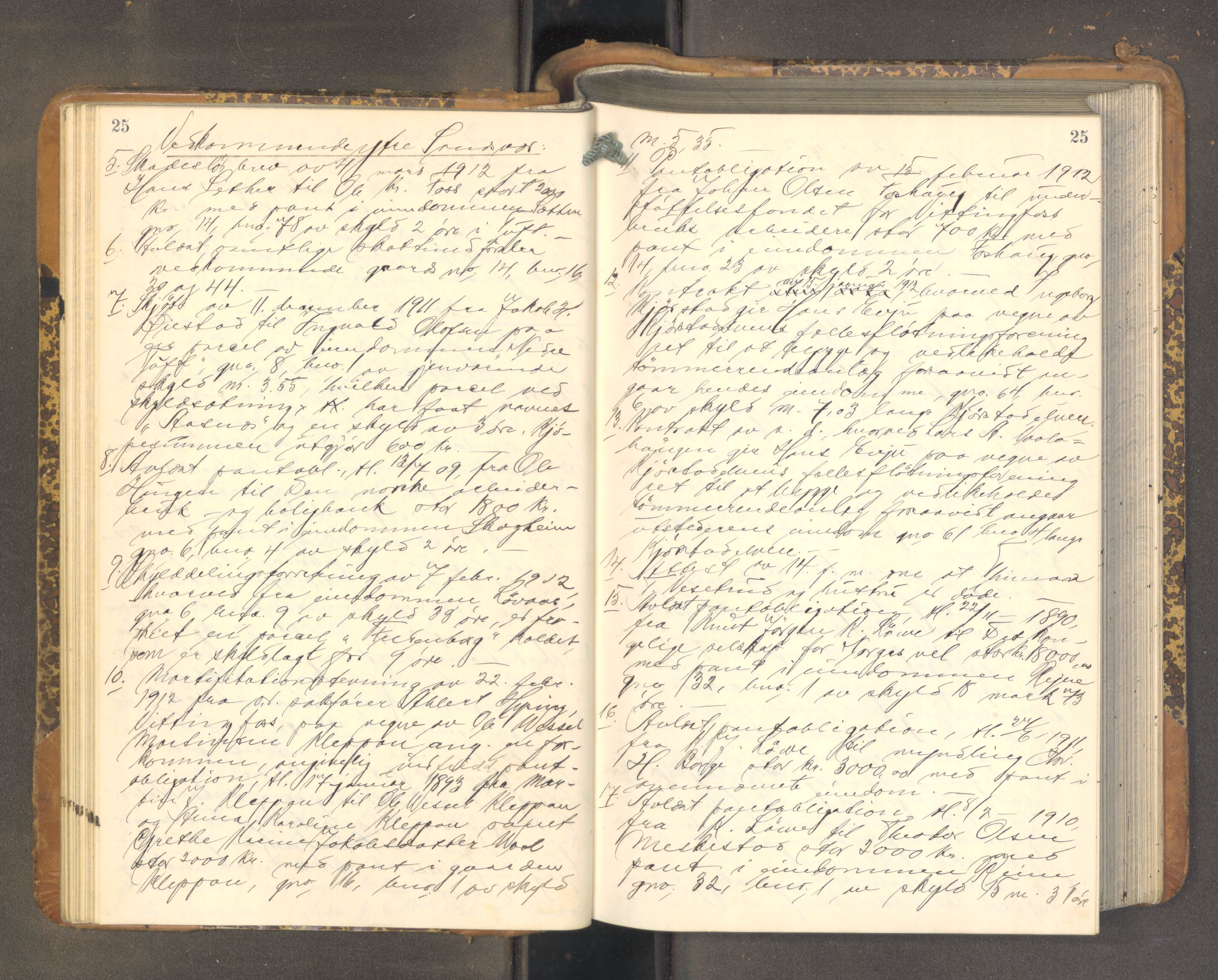 Numedal og Sandsvær sorenskriveri, AV/SAKO-A-128/F/Fa/Faa/L0117: Tingbok, 1912-1914
