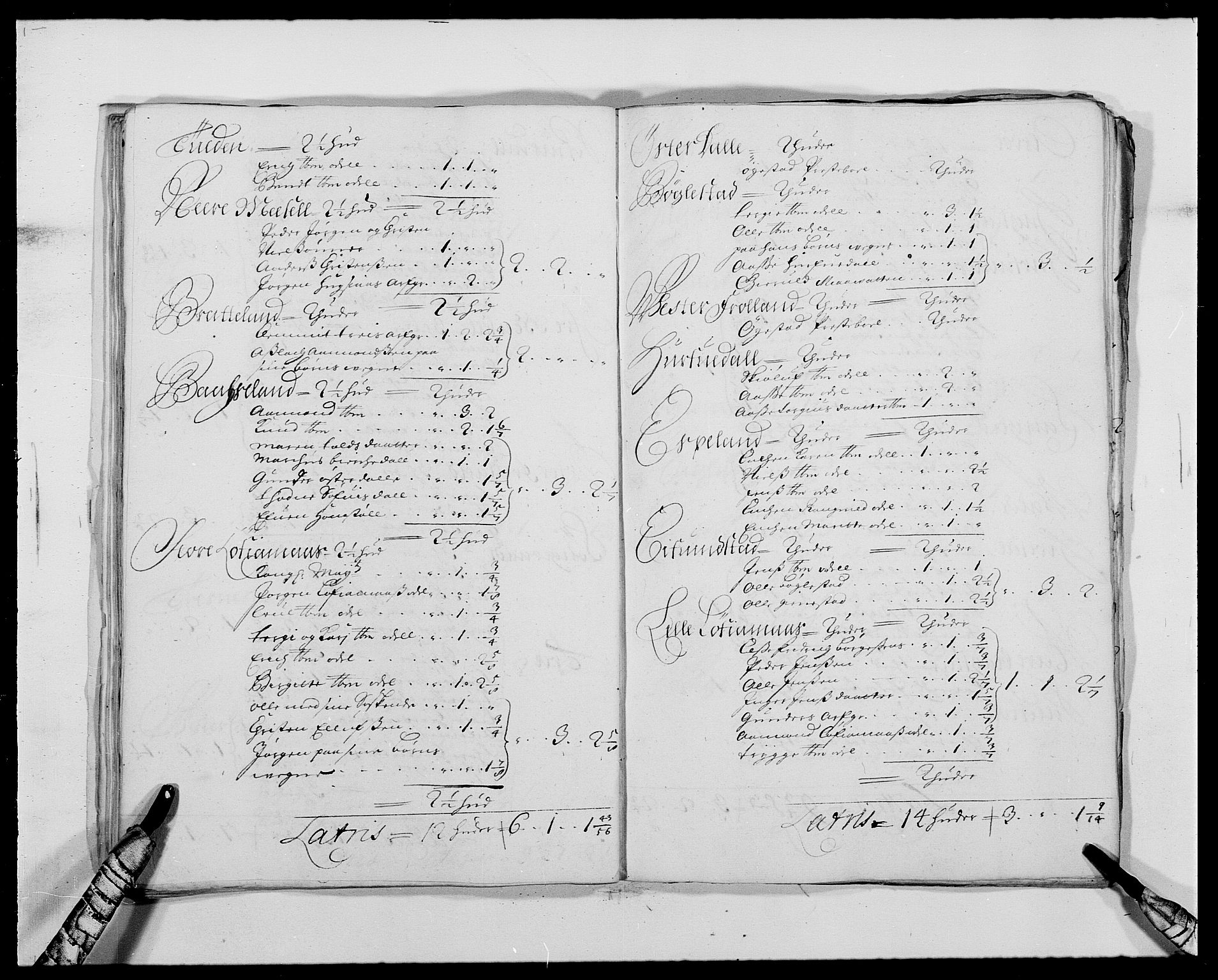 Rentekammeret inntil 1814, Reviderte regnskaper, Fogderegnskap, RA/EA-4092/R39/L2310: Fogderegnskap Nedenes, 1690-1692, p. 176