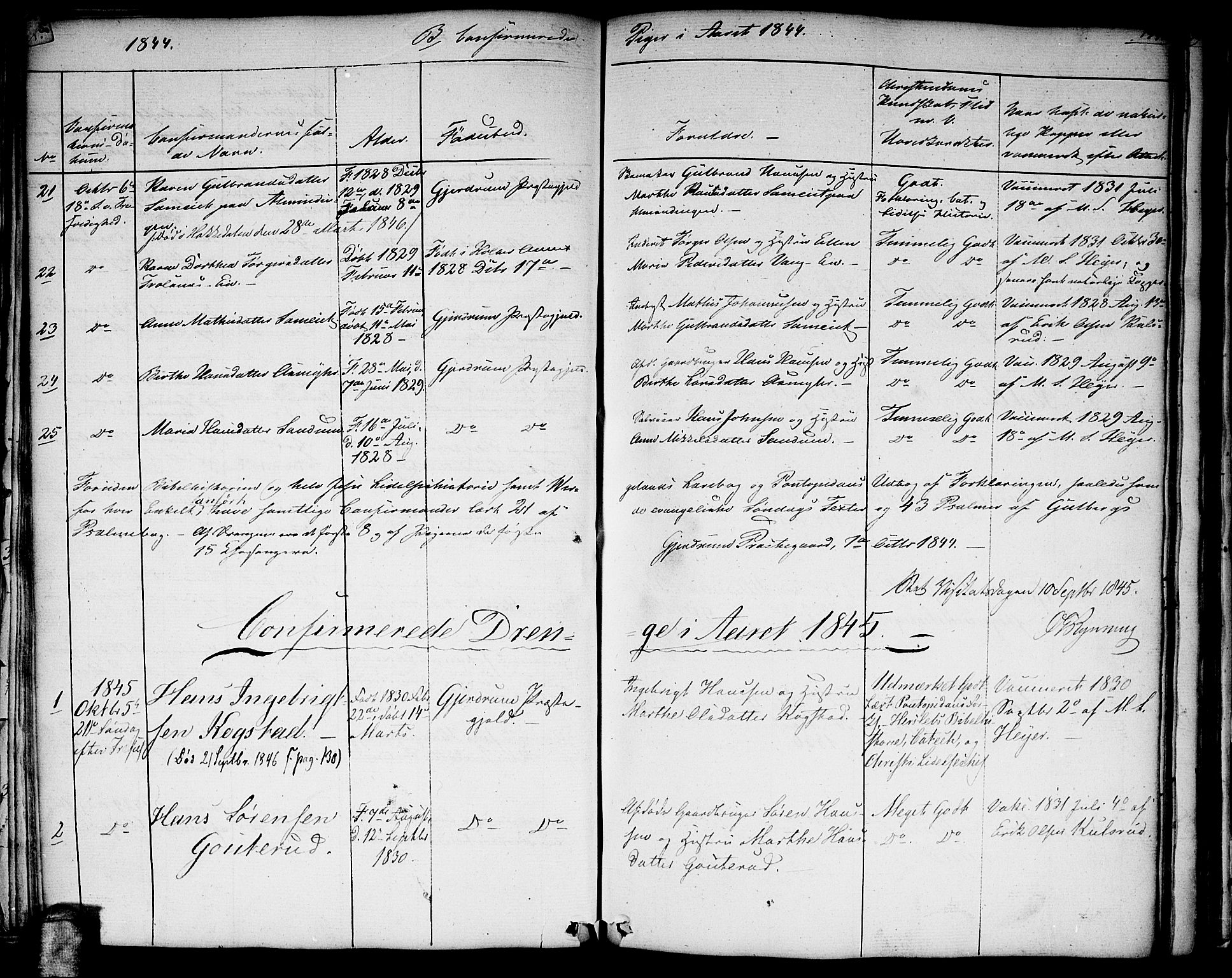 Gjerdrum prestekontor Kirkebøker, AV/SAO-A-10412b/G/Ga/L0002: Parish register (copy) no. I 2, 1836-1850, p. 199