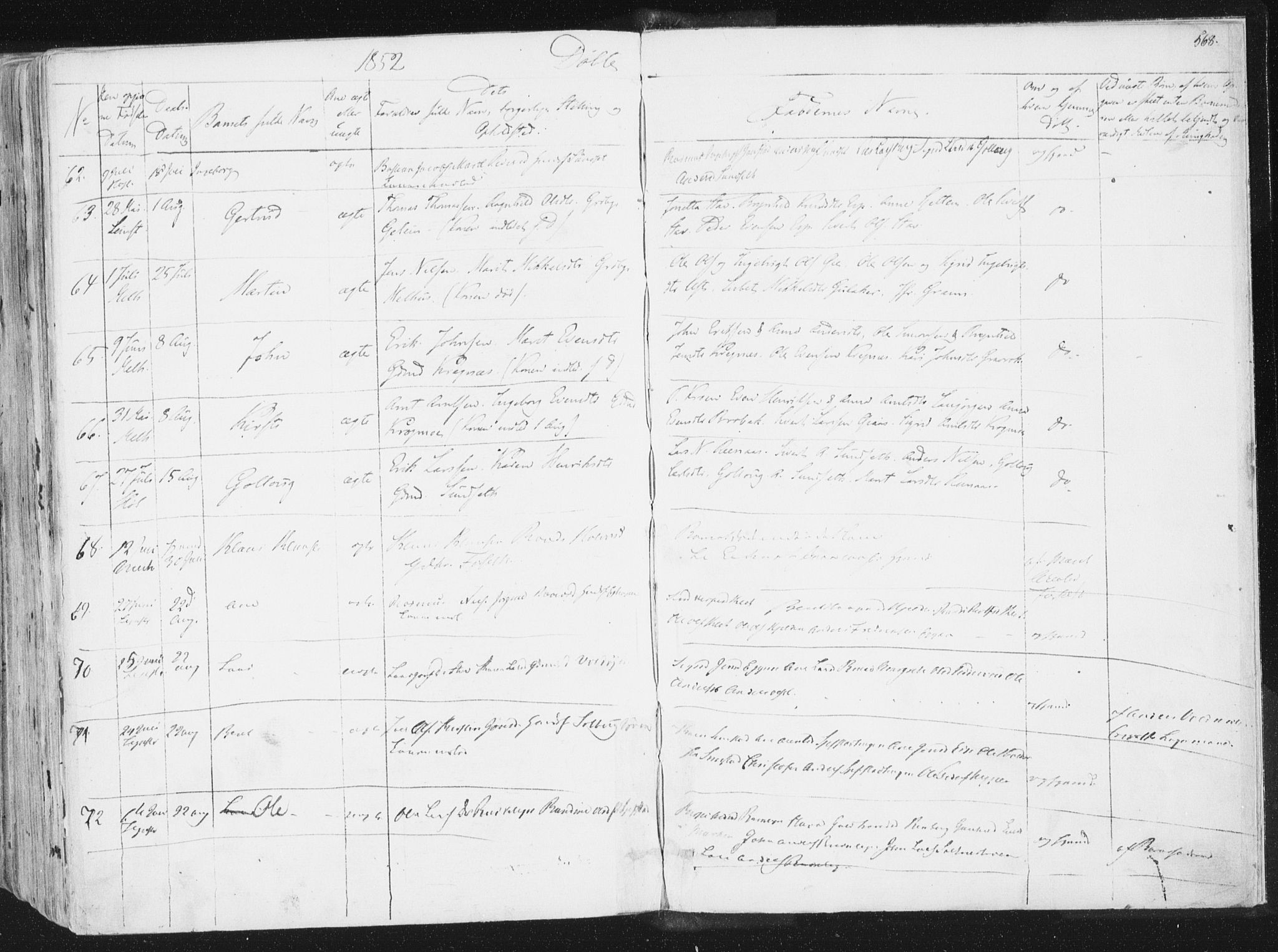 Ministerialprotokoller, klokkerbøker og fødselsregistre - Sør-Trøndelag, SAT/A-1456/691/L1074: Parish register (official) no. 691A06, 1842-1852, p. 568